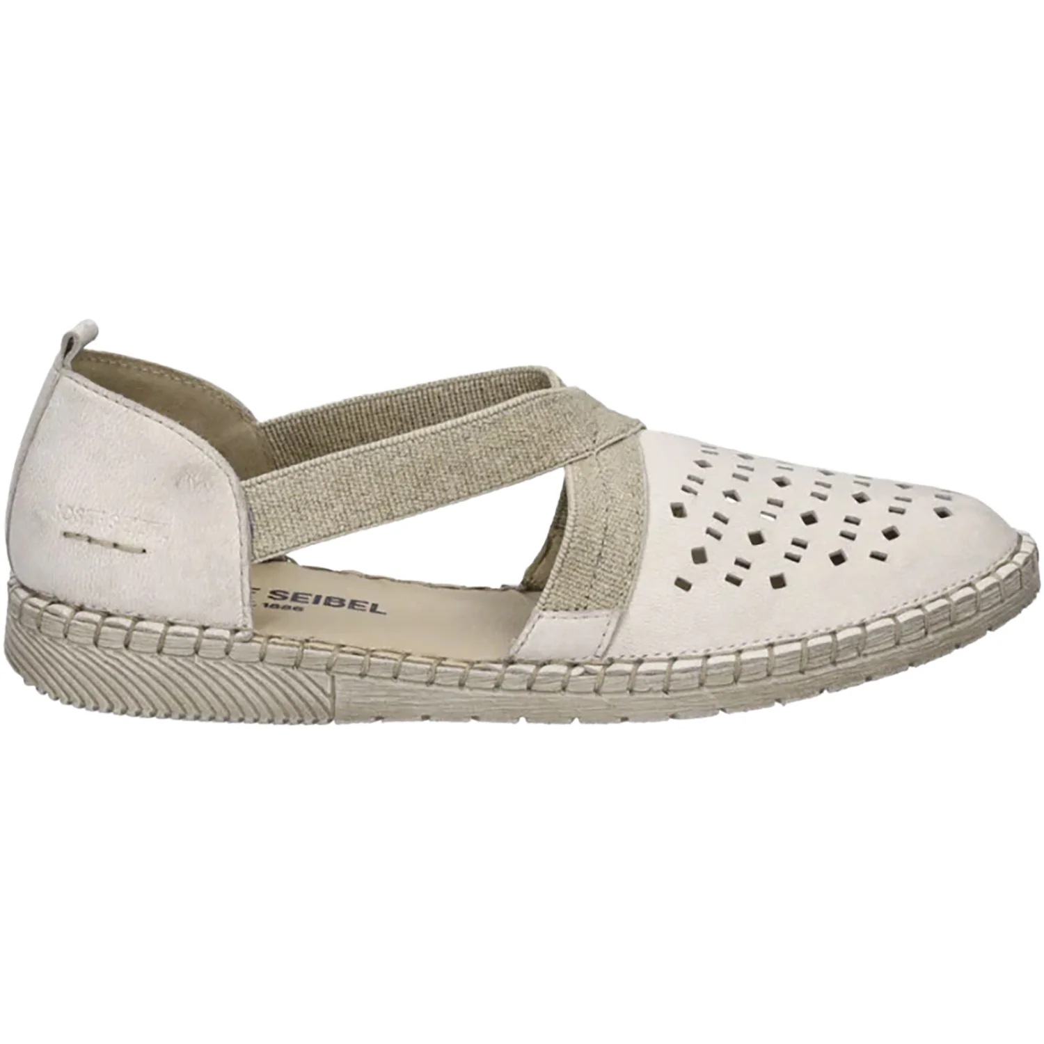 Josef Seibel Sofie 44 Women's Slip On Shoes Off White Leather