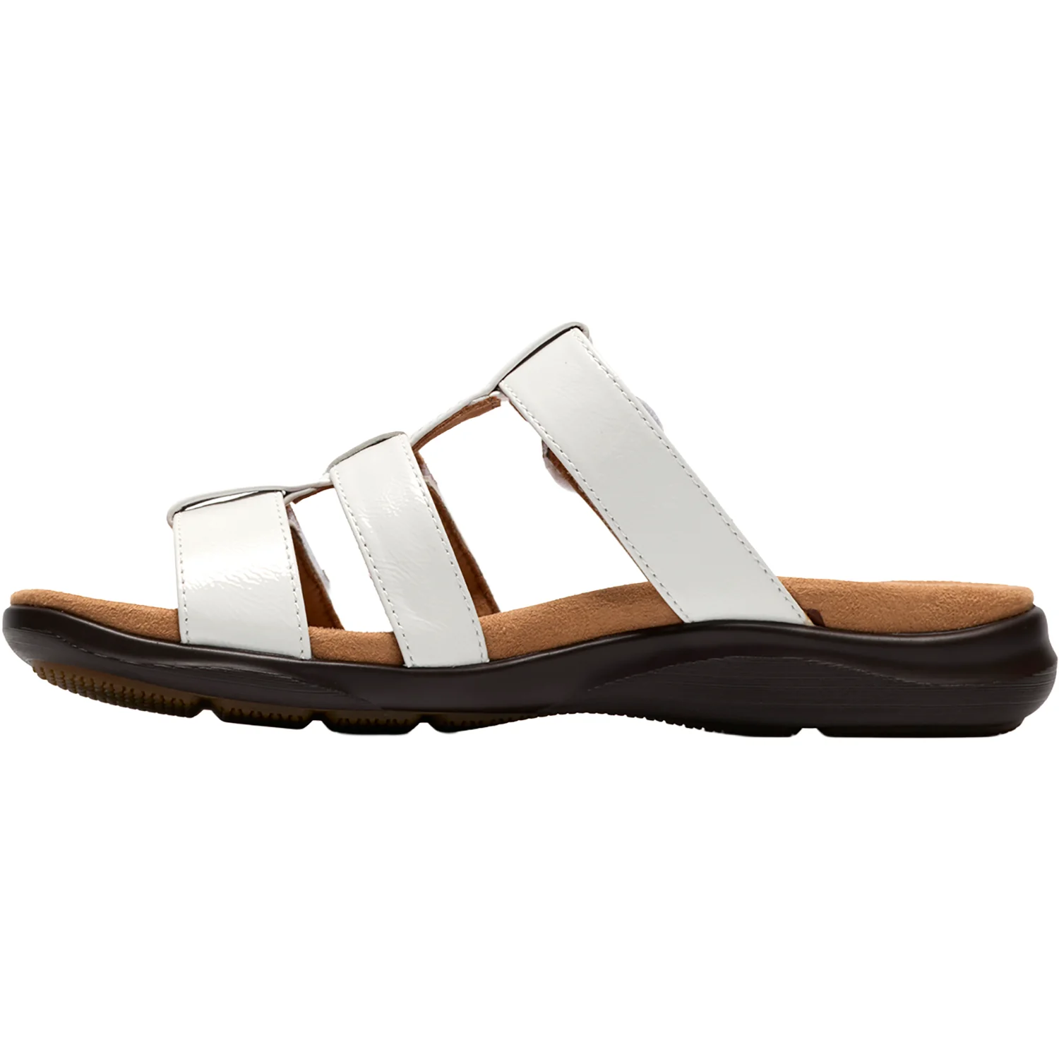Kitly Pearl Women's Dress Sandals White Patent - Image 3