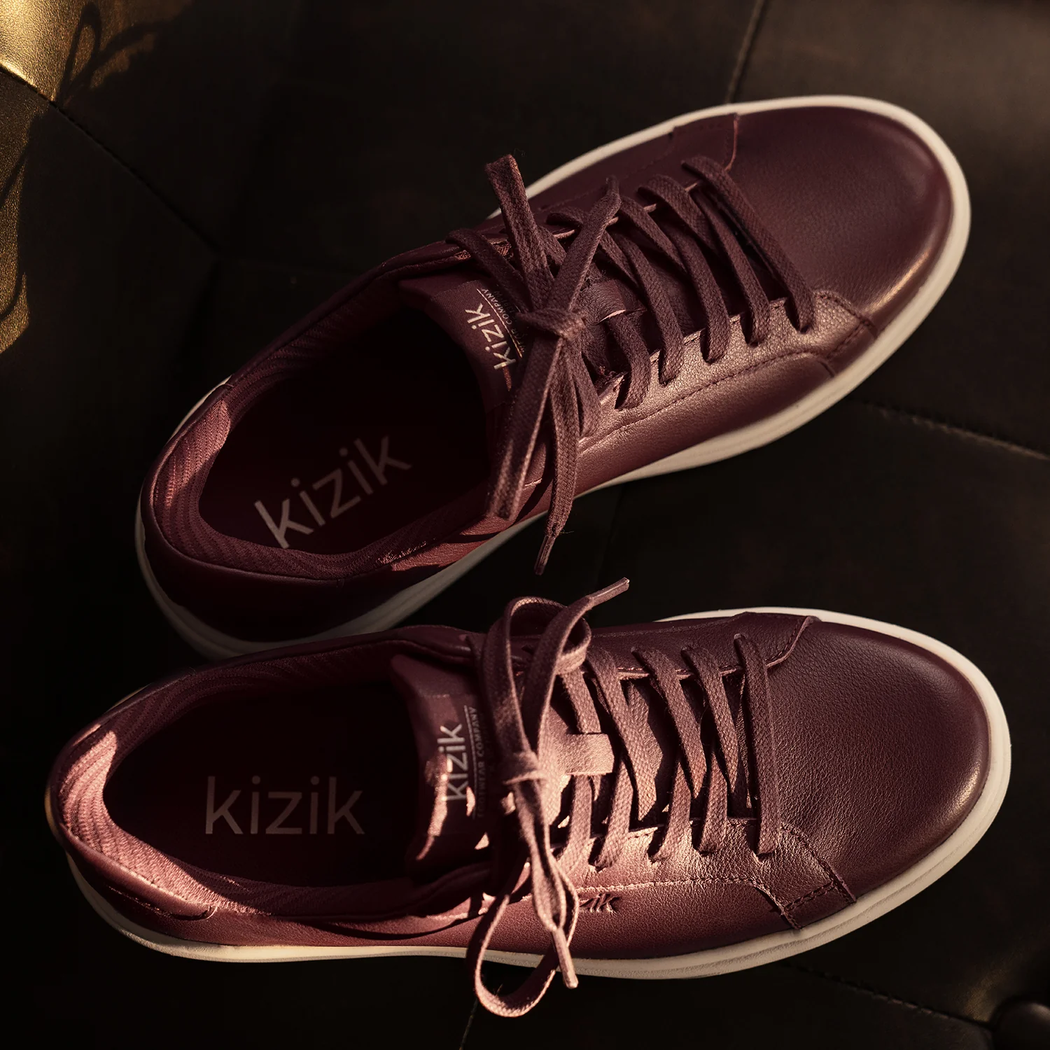 KIZIK Vegas 2 Women's Lace Up Shoes Traditional Mauve Wine/Pristine - Image 7