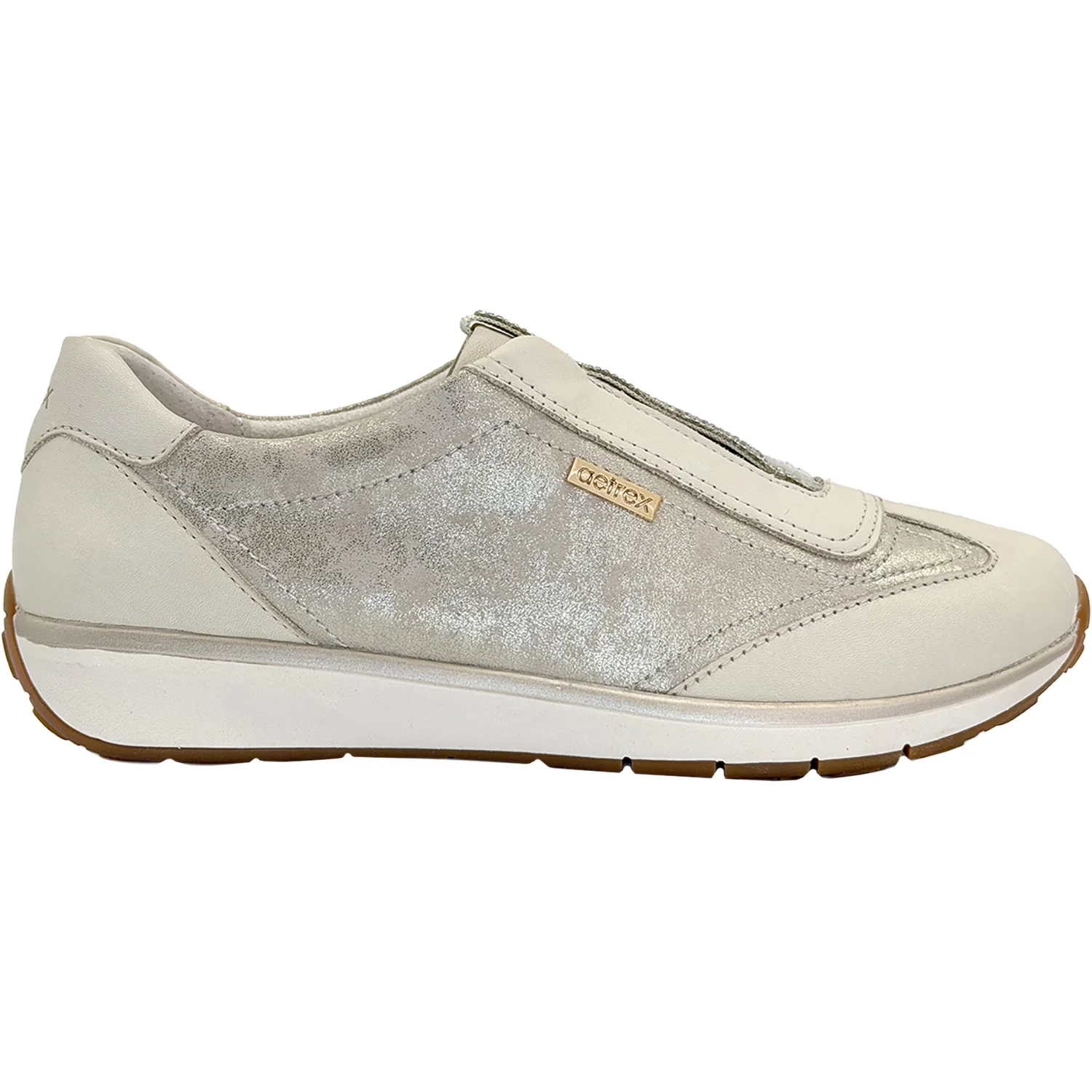 Aetrex Megan Women's Slip Ons Sporty Champagne