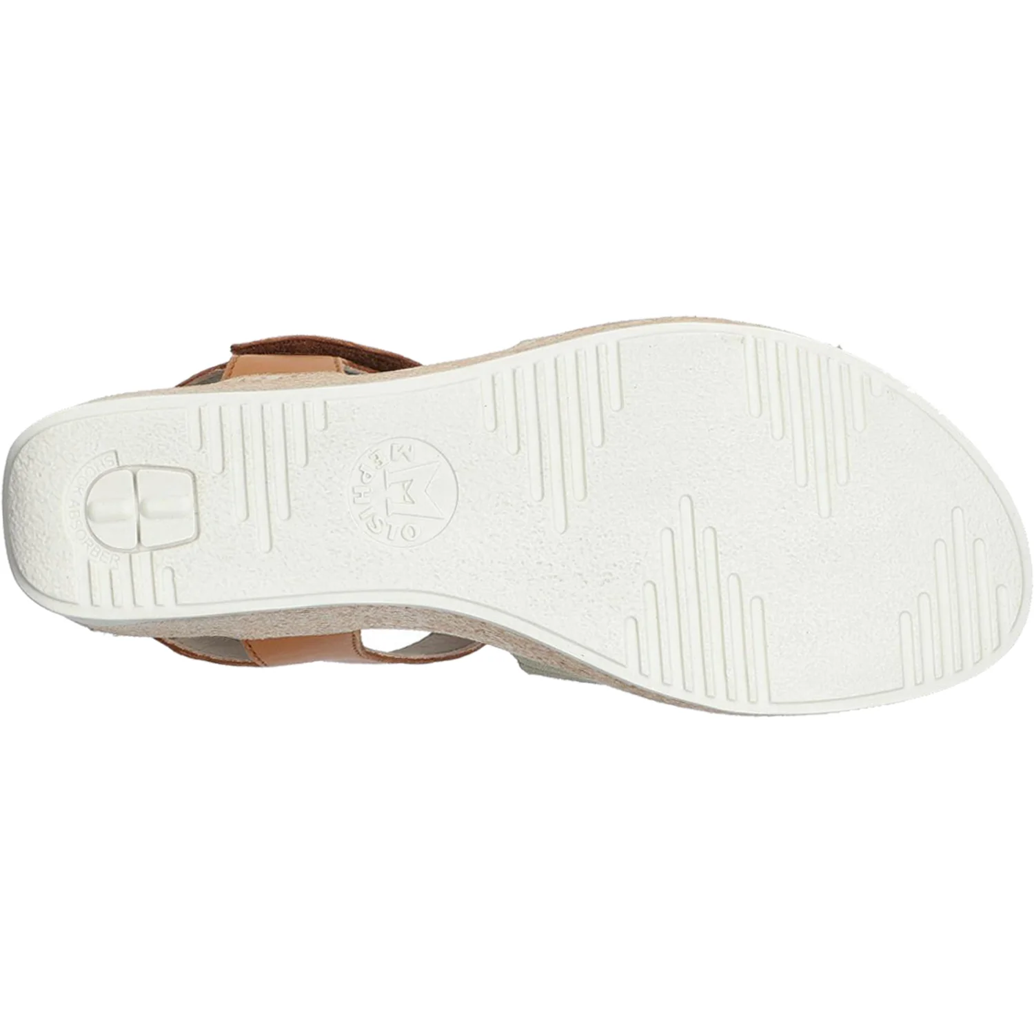 Mephisto Galiane Women's Wedge Sandals Light Khaki Leather/Suede - Image 4