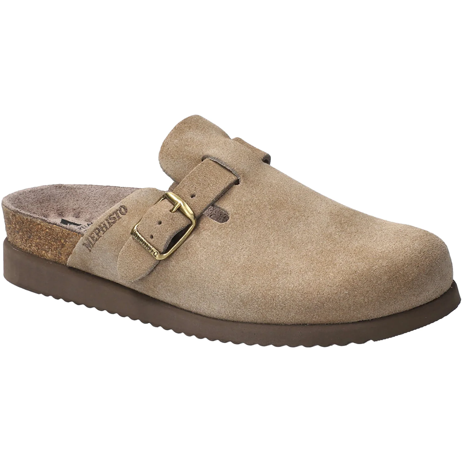Mephisto Halina Women's Clogs Warm Grey Sandvelours