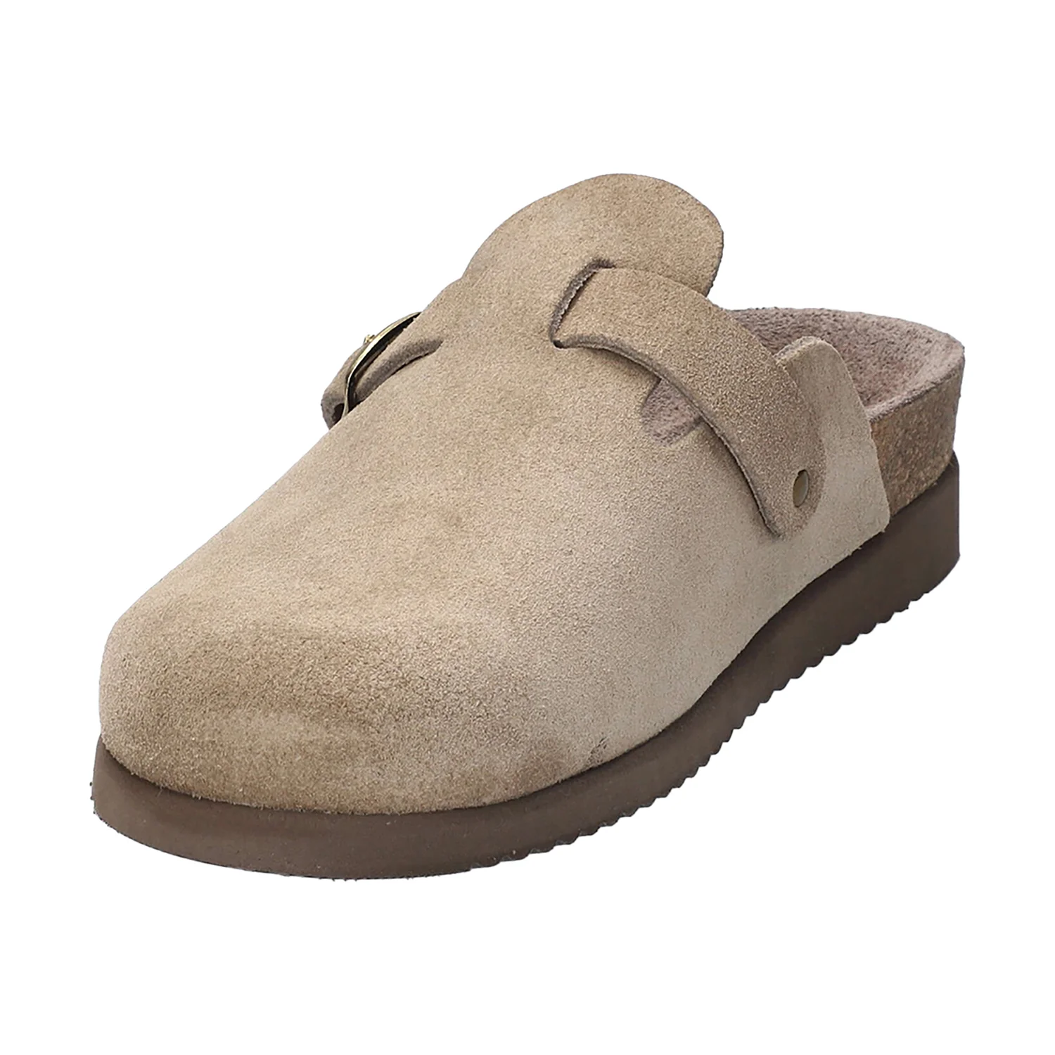 Mephisto Halina Women's Clogs Warm Grey Sandvelours - Image 5