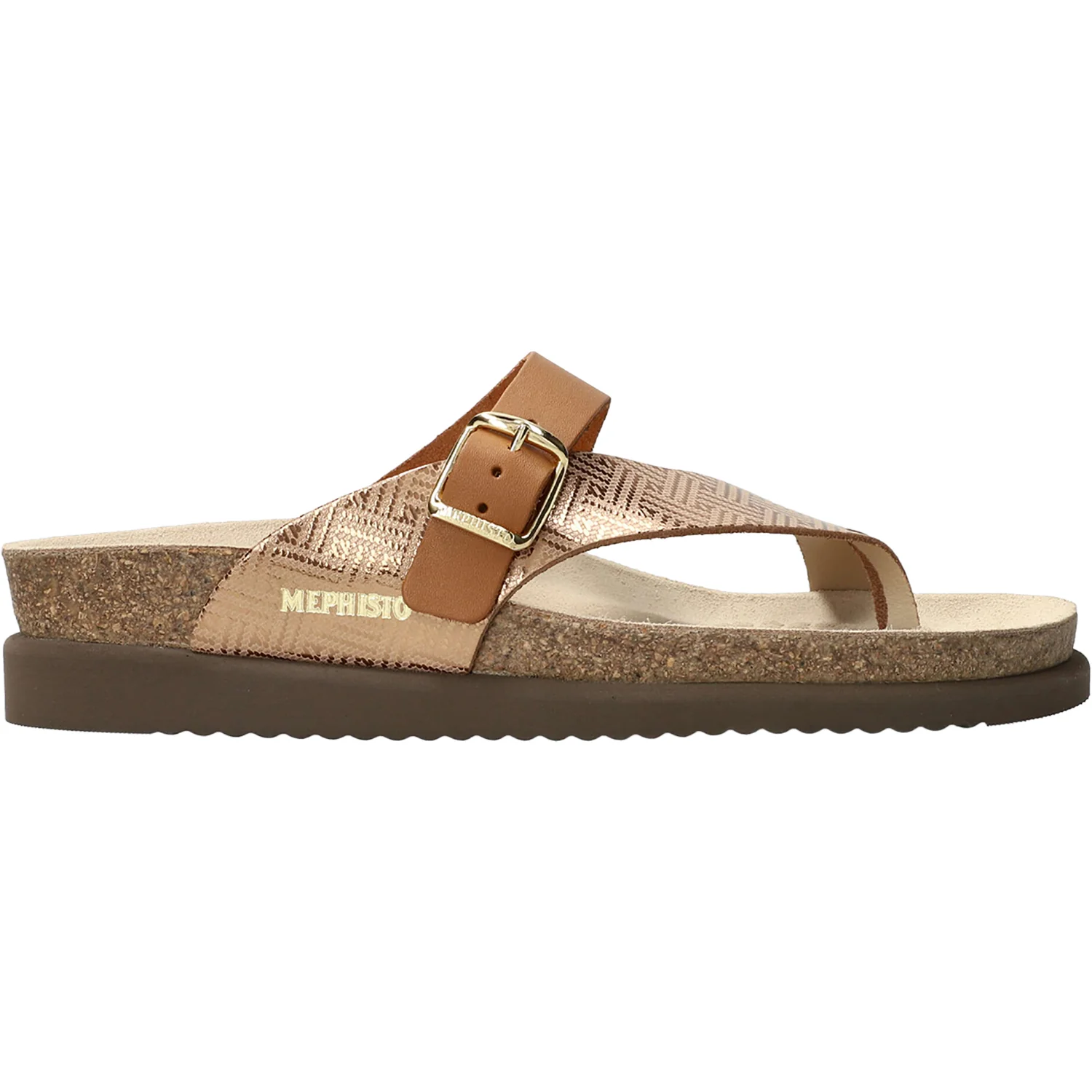 Mephisto Helen Mix Women's Adjust Thong Sandals Camel Helios