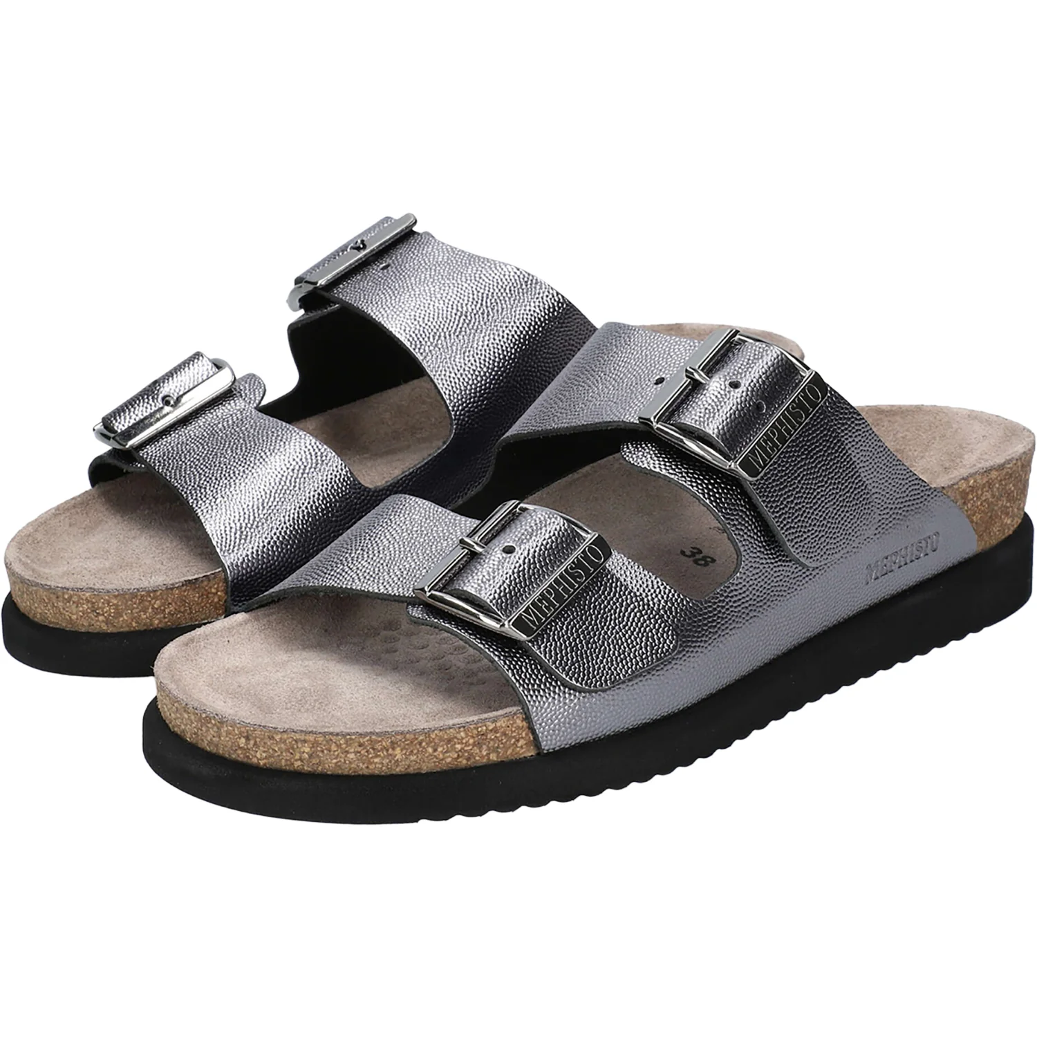 Mephisto Hester Women's Slide Sandals Grey Odysee - Image 4