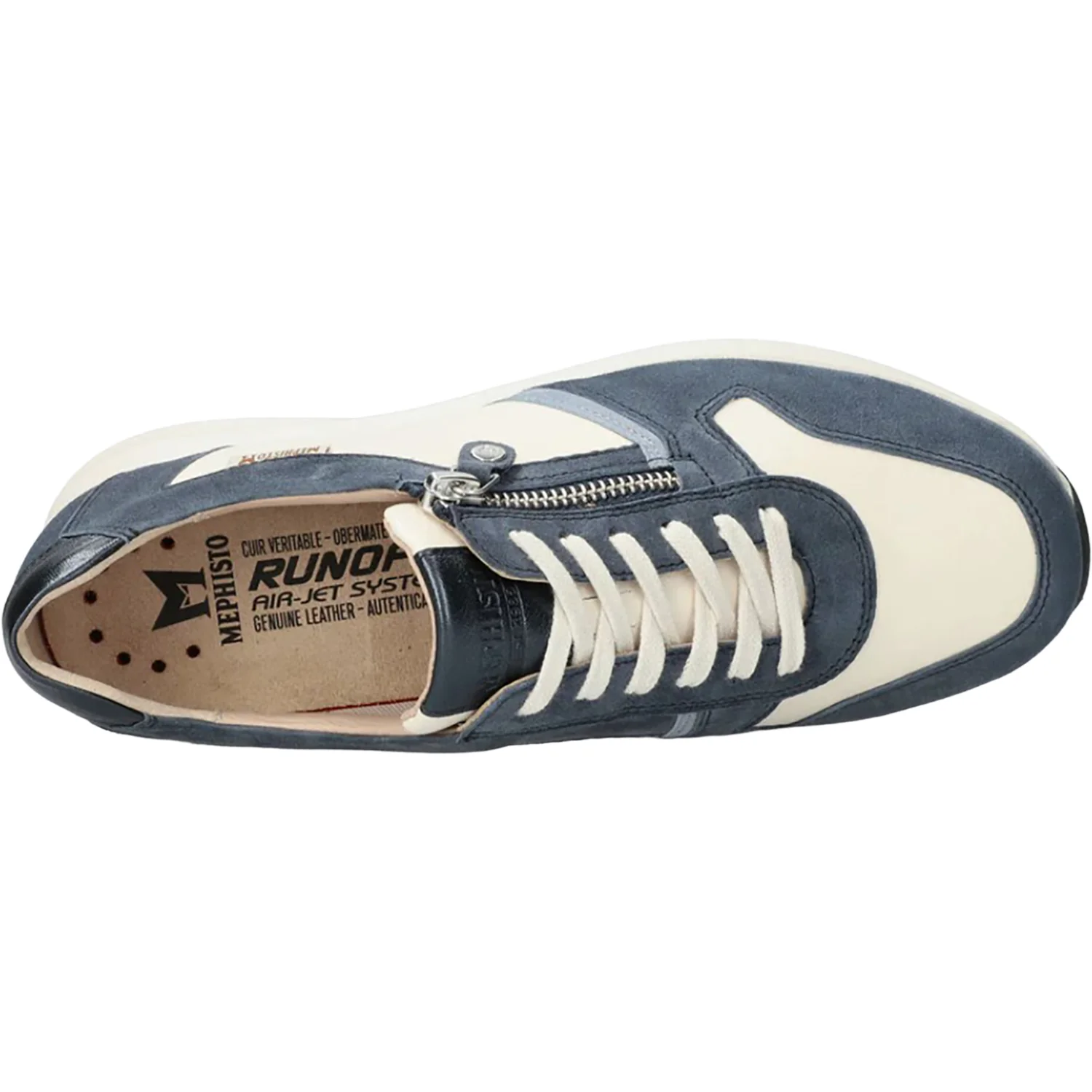 Mephisto Kim Women's Lace Up Shoes Jeans Blue - Image 2