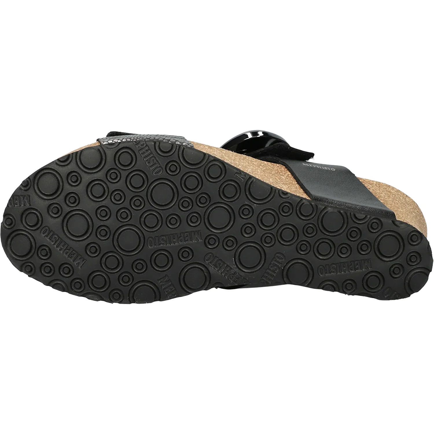 Mephisto Leandre Women's Wedge Sandals Grey Havana - Image 3