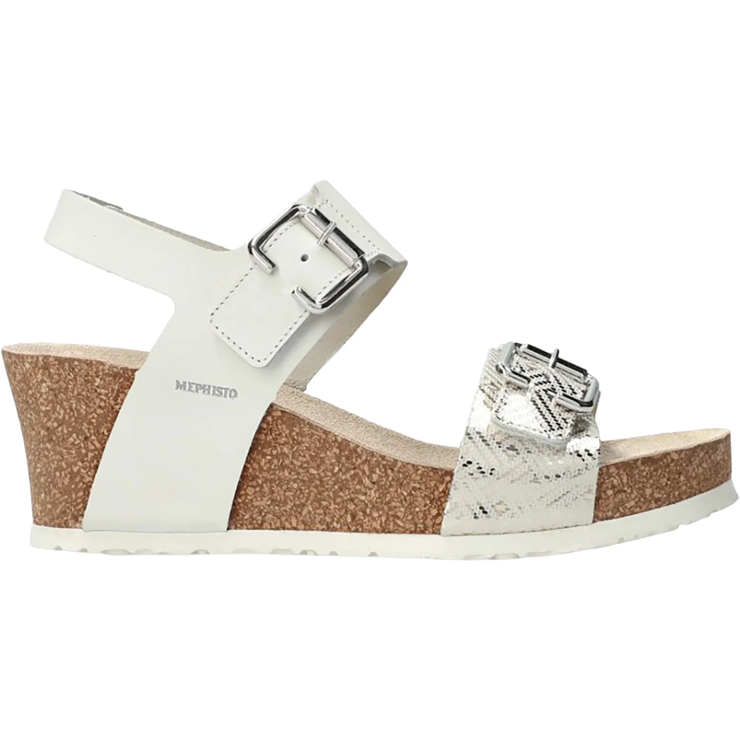 Mephisto Lissandra Women's Wedge Sandals White Helios