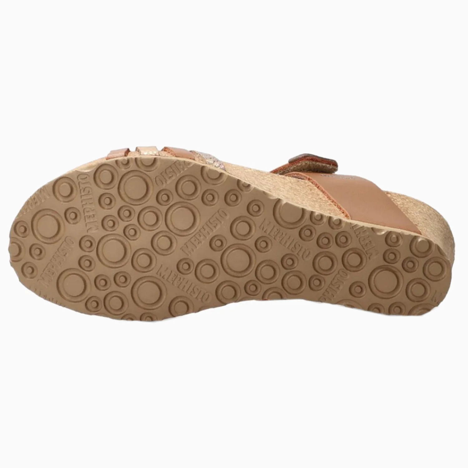 Mephisto Lucia Women's Wedge Sandals Camel - Image 3