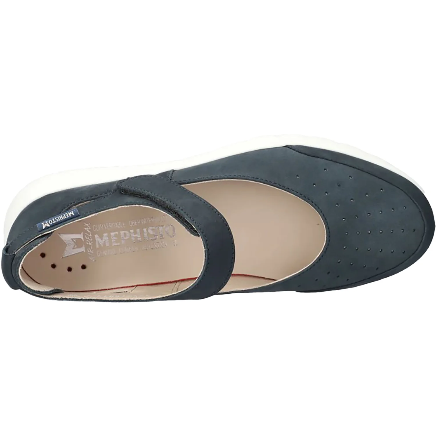 Mephisto Marsia Women's Sporty Mary Janes Jeans Blue Nubuck - Image 2