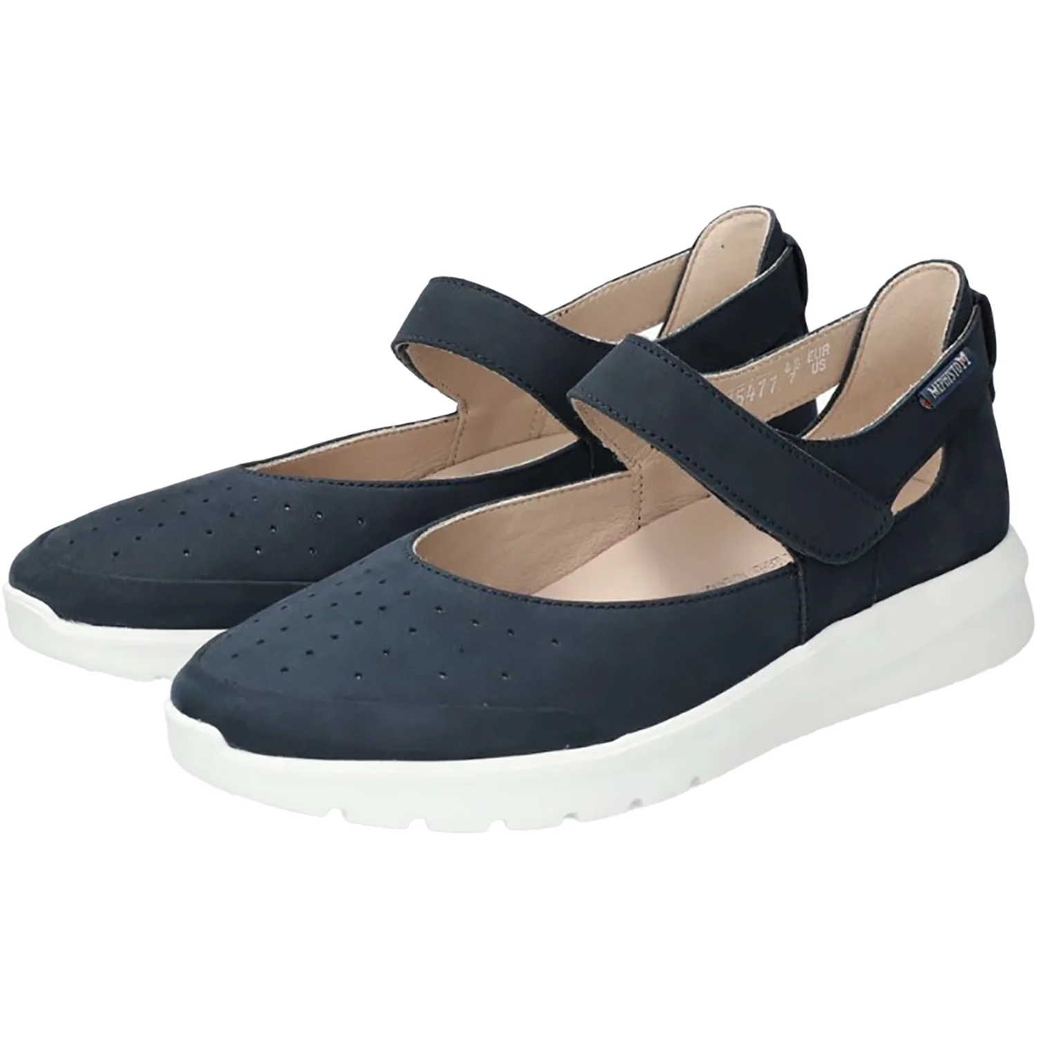 Mephisto Marsia Women's Sporty Mary Janes Jeans Blue Nubuck - Image 4