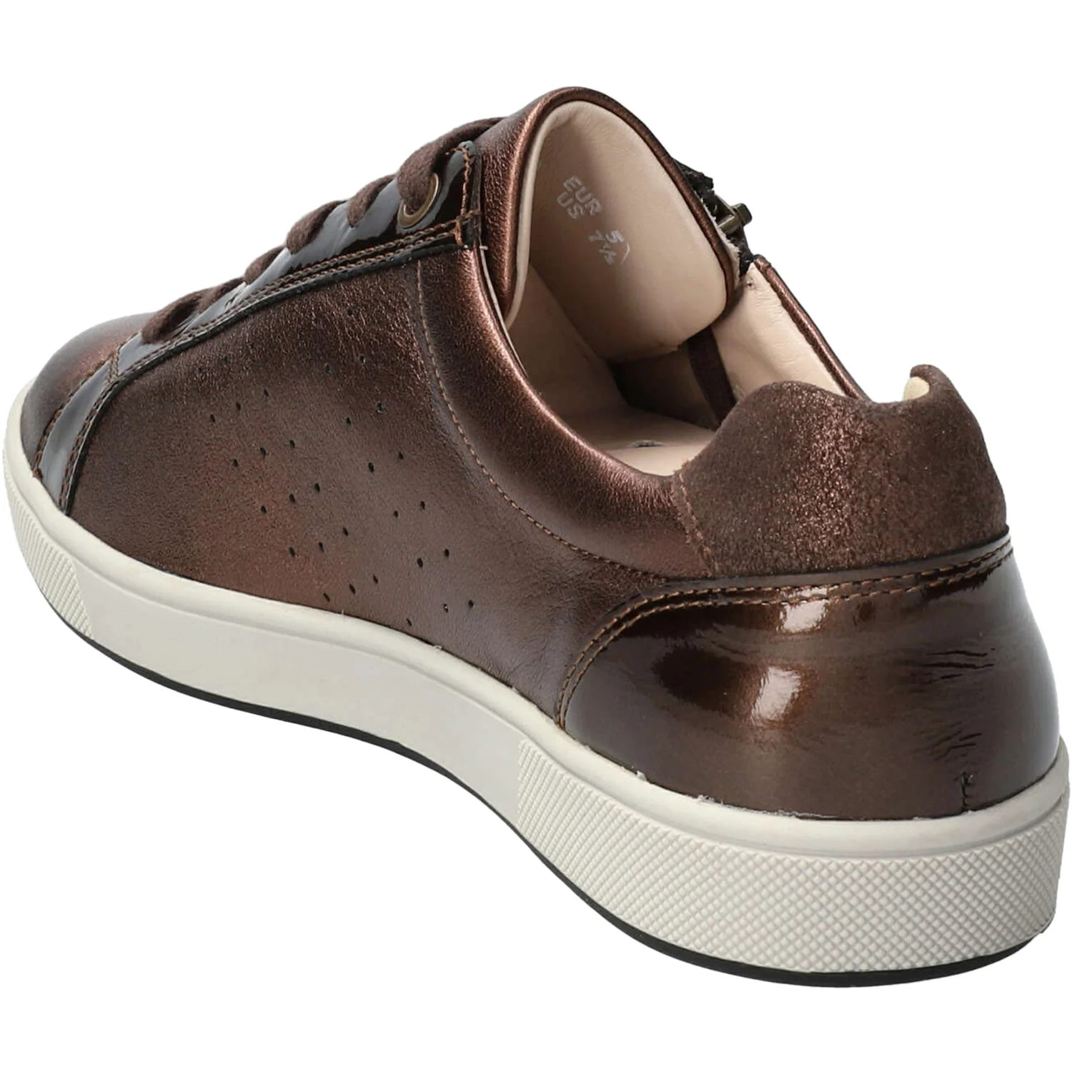 Mephisto Nikita 1 Women's Sneakers Bronze Charm Grained Leather - Image 3