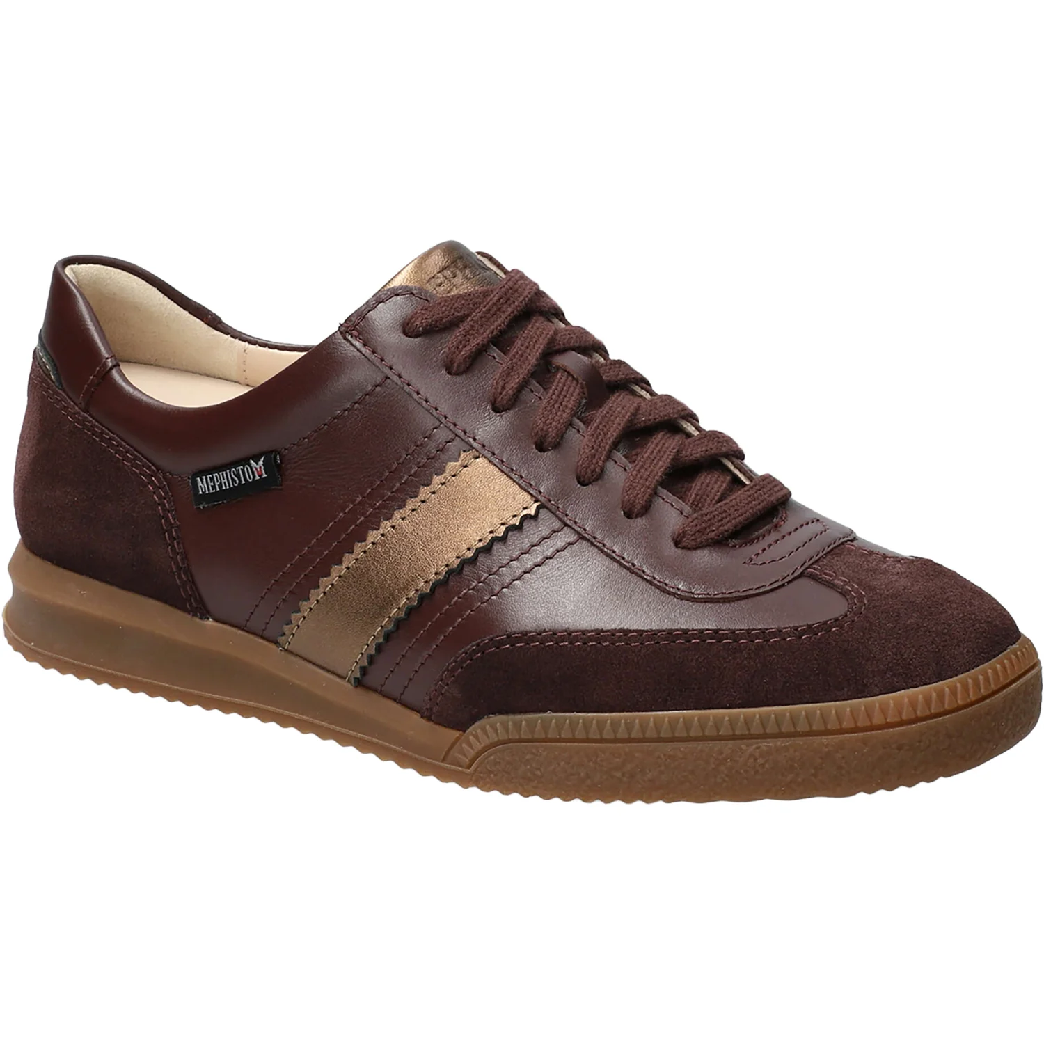 Mephisto Witney Women's Sporty Lace Up Shoes Plum Velsp 3657/Si780M/Ch9565