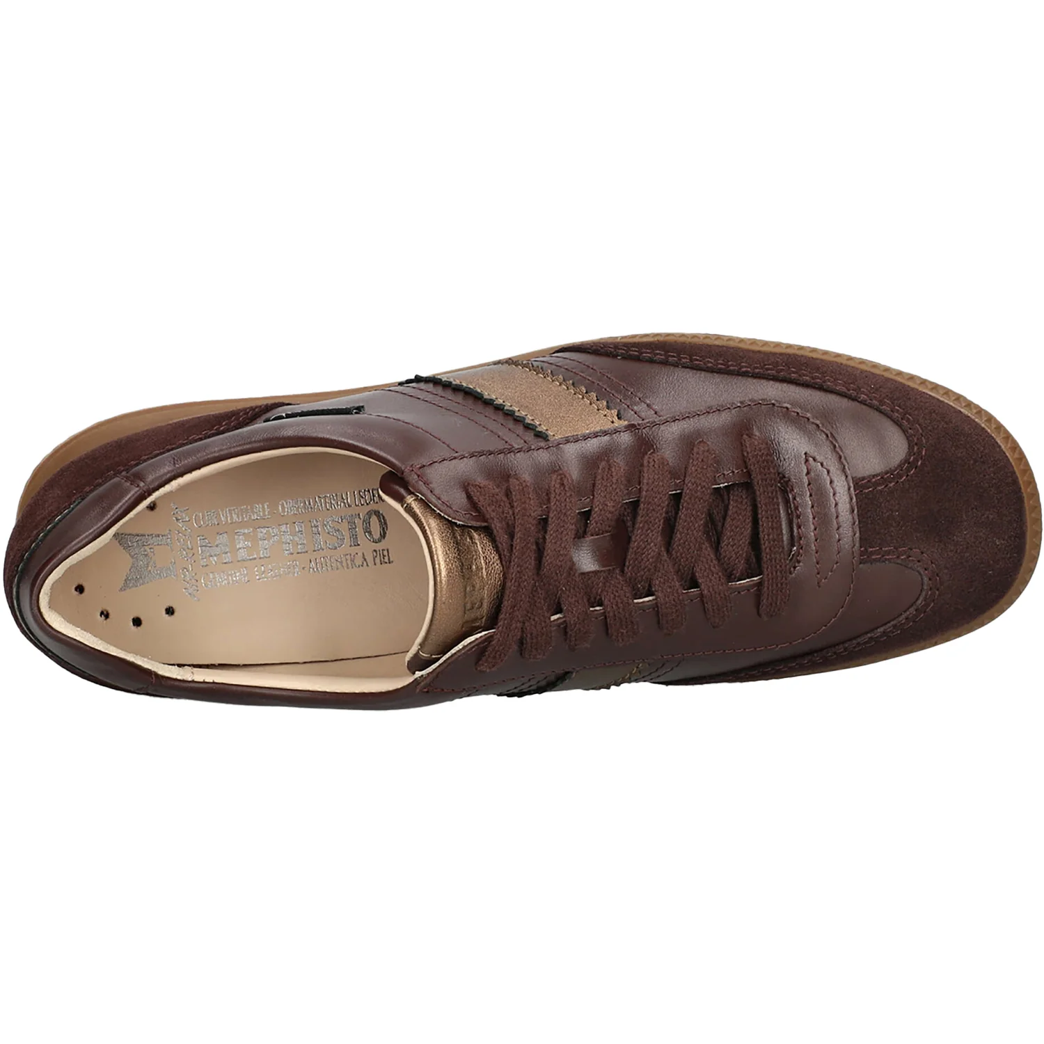 Mephisto Witney Women's Sporty Lace Up Shoes Plum Velsp 3657/Si780M/Ch9565 - Image 2