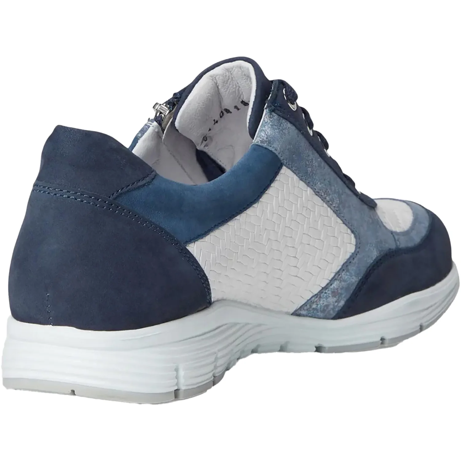 Mephisto Ylona Women's Sporty Lace Up Shoes Jeans Blue - Image 3