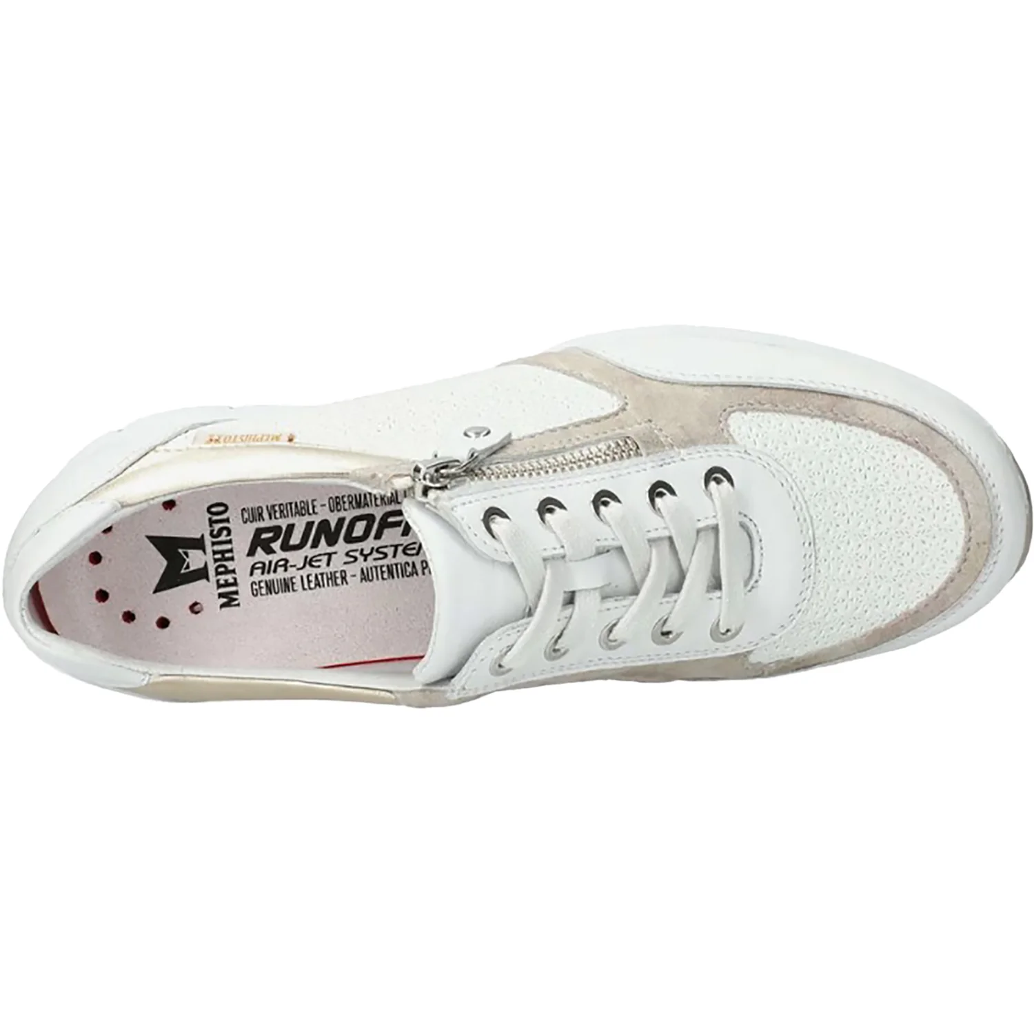 Mephisto Ylona Women's Sporty Sneakers White Multi Leather - Image 2