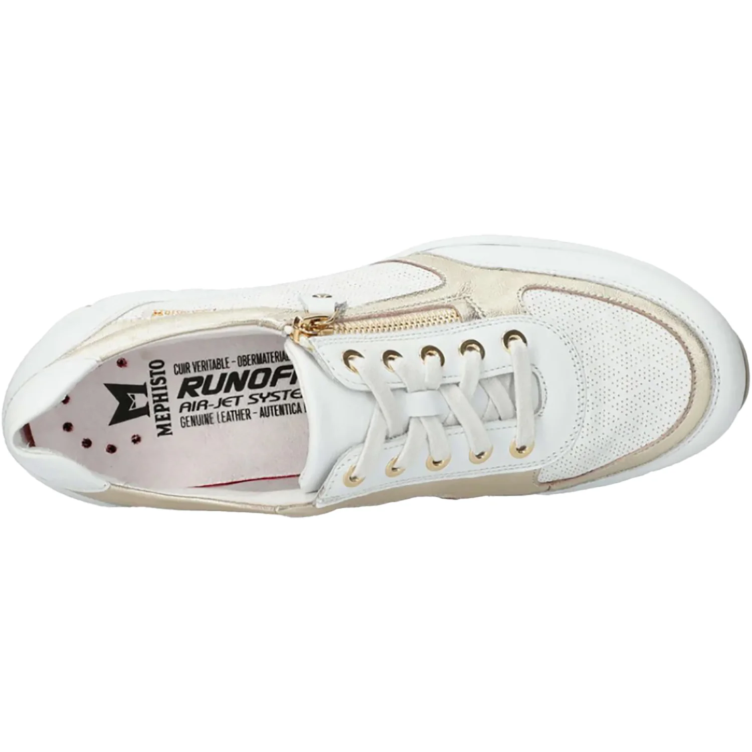 Mephisto Ylona Women's Lace Up Shoes Sneakers White Softy - Image 2