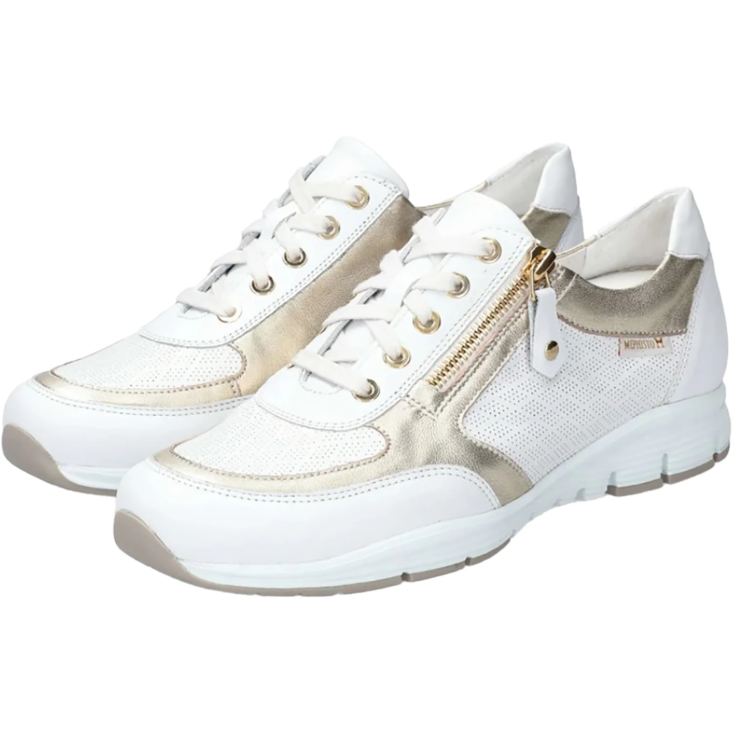 Mephisto Ylona Women's Lace Up Shoes Sneakers White Softy - Image 4