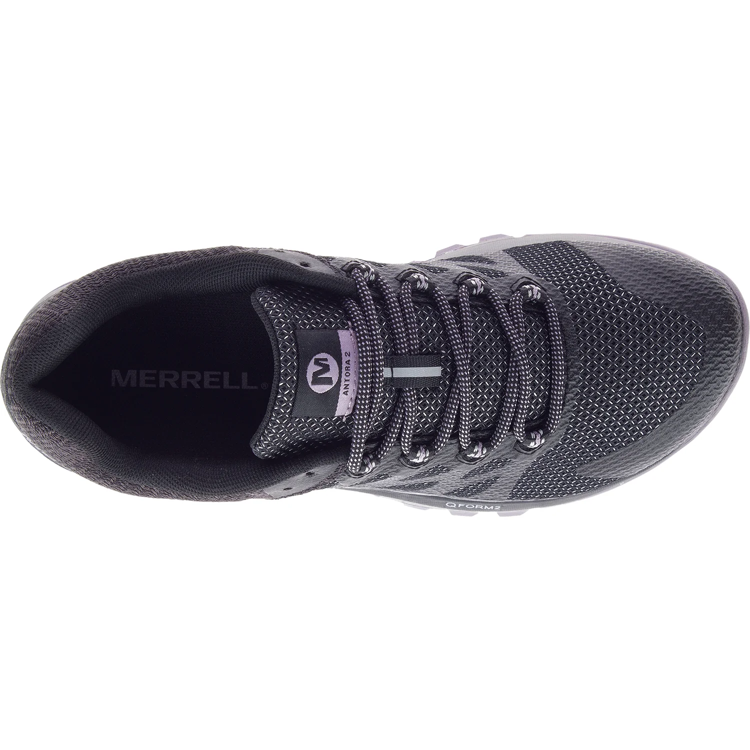 Merrell Antora 2 Women's Trail Running Shoes Black/Shark Mesh - Image 2
