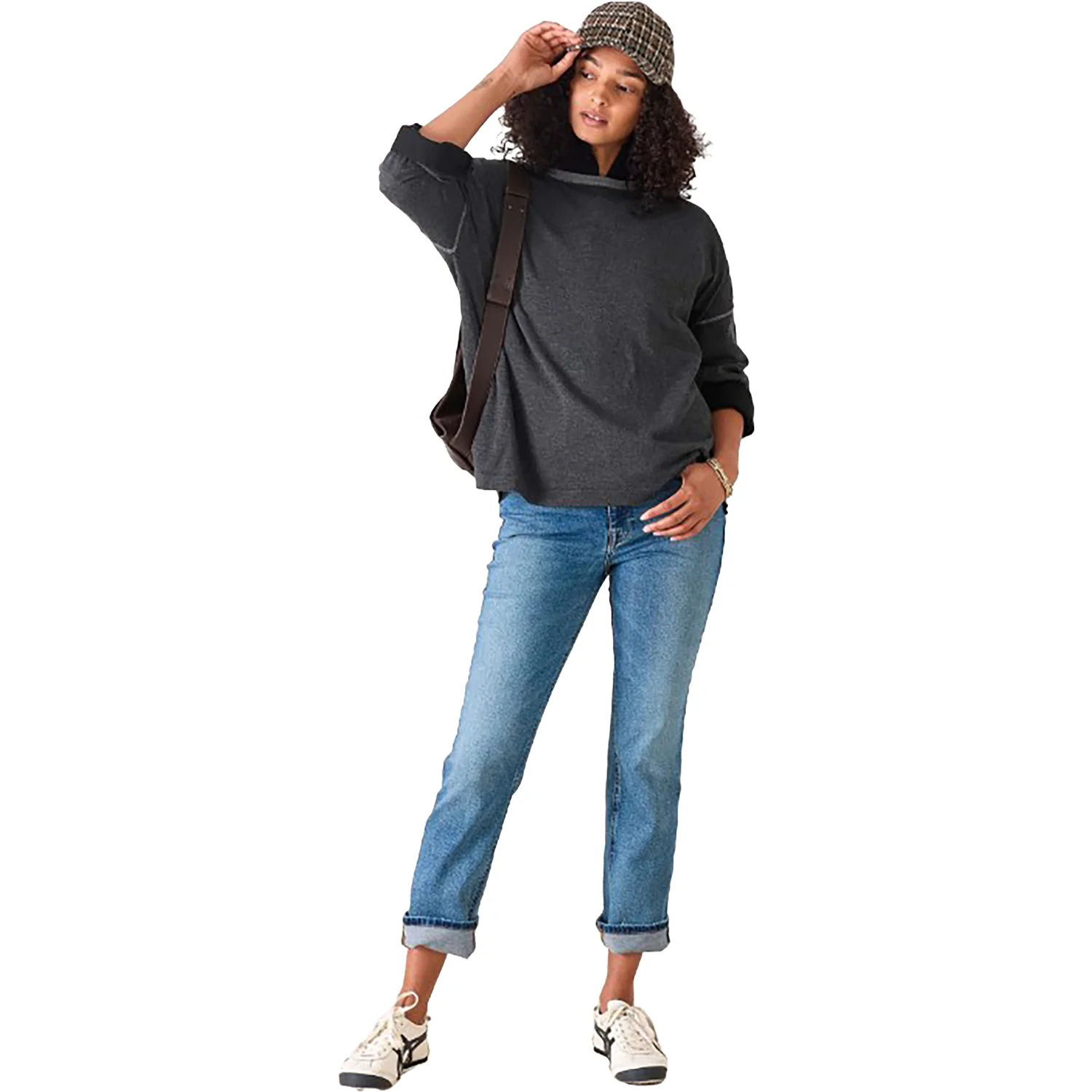 Mersea Del Mar Sweater Women's Long Sleeve Top Charcoal - Image 4