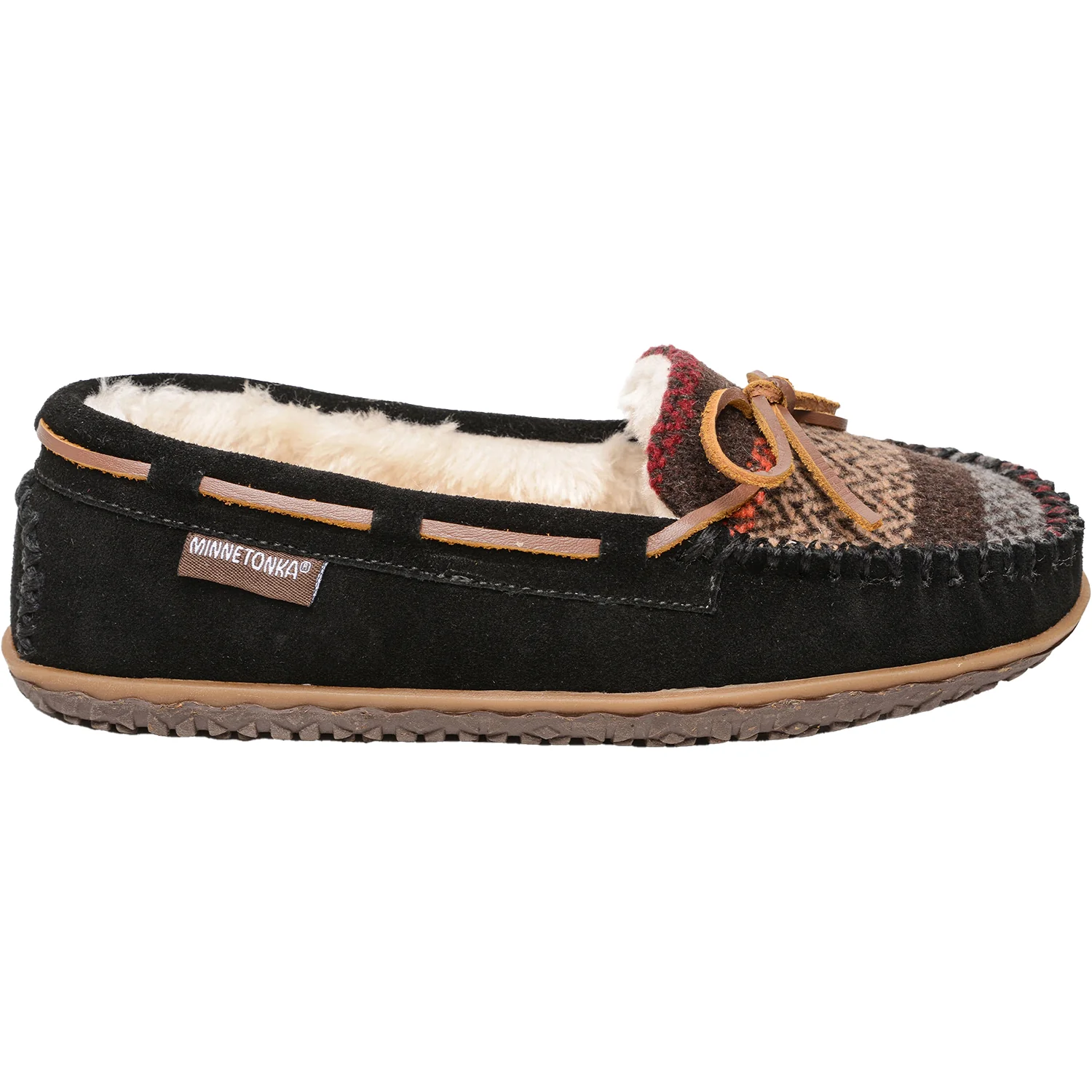 Minnetonka Tilia Women's Slippers Black Multi Suede