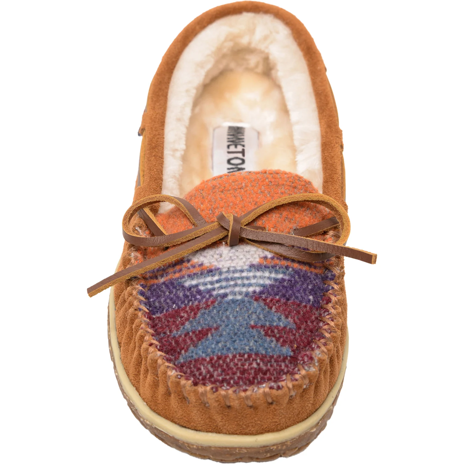 Minnetonka Tilia Women's Slippers Brown Multi Suede - Image 2