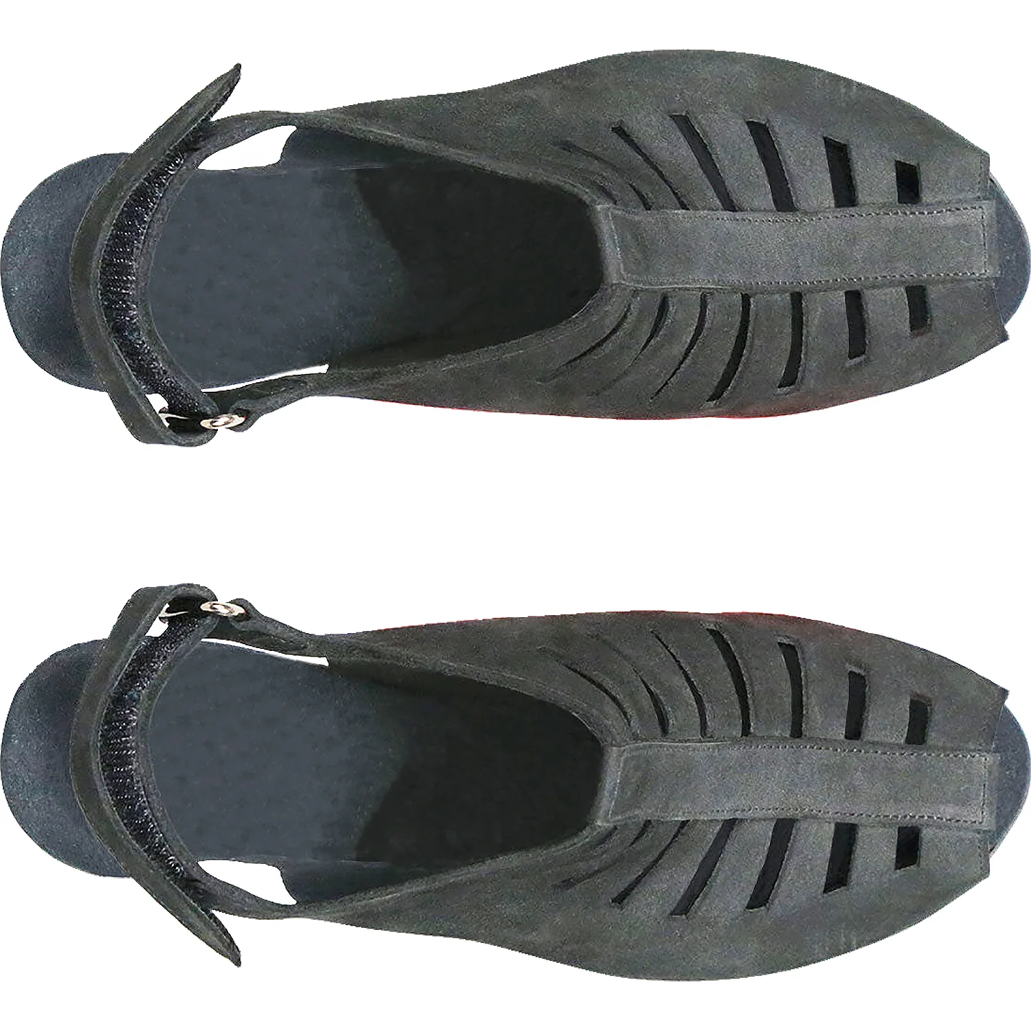 Munro Abby Women's Ankle Strap Sandals Black Nubuck - Image 2