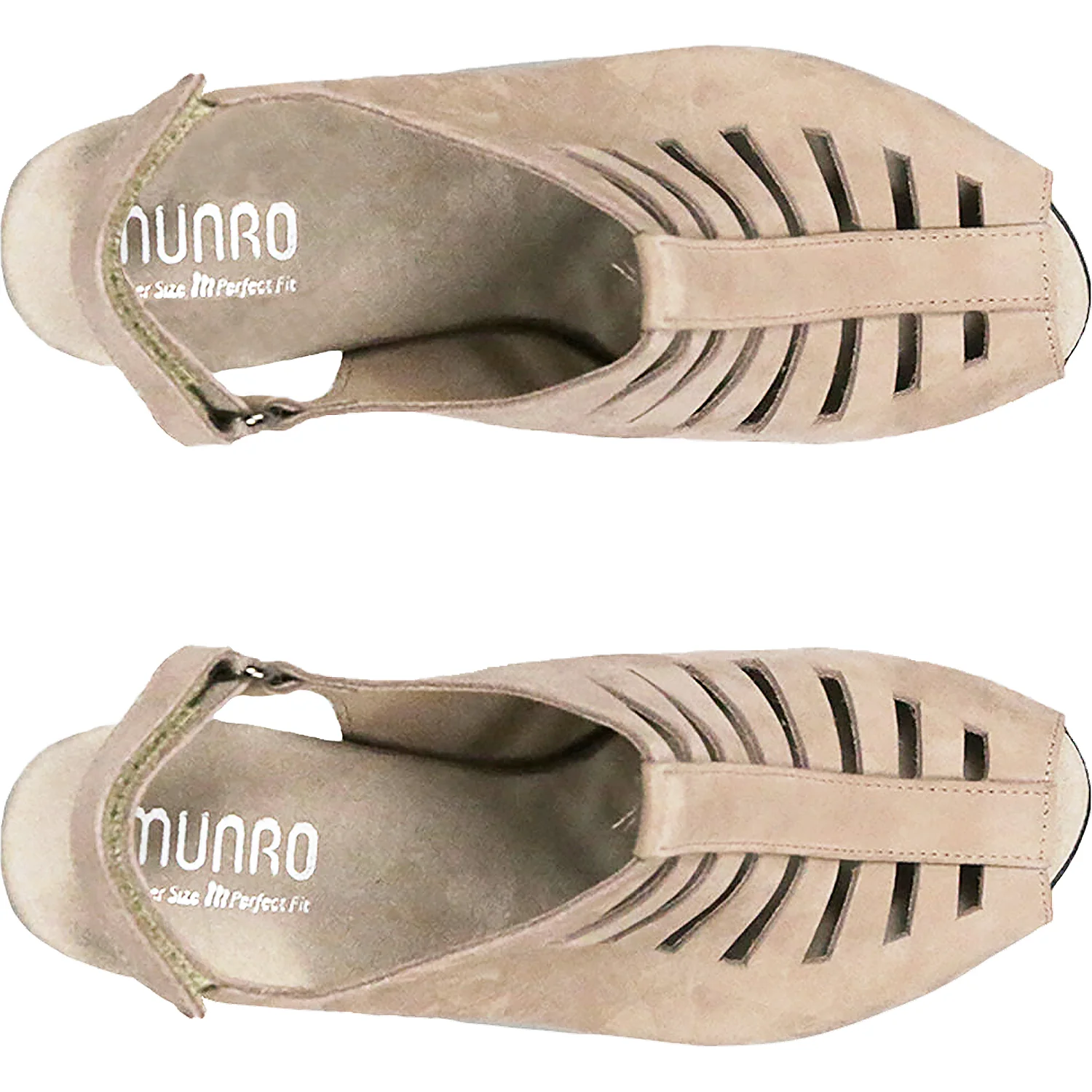 Munro Abby Women's Ankle Strap Sandals Taupe Nubuck - Image 2