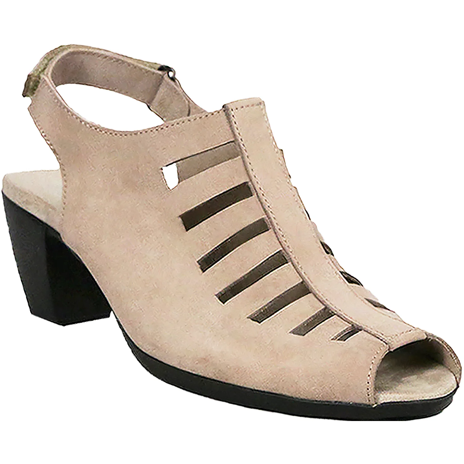 Munro Abby Women's Ankle Strap Sandals Taupe Nubuck - Image 3