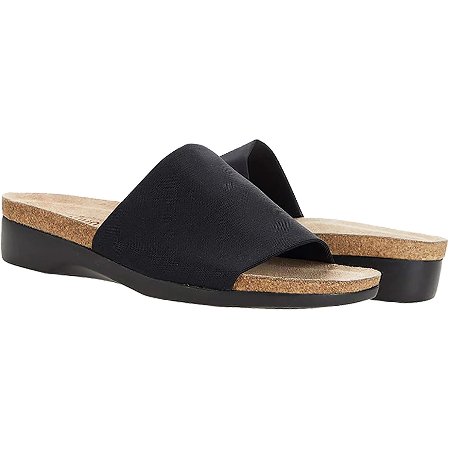 Munro Casita Women's Slide Sandals Black Stretch Fabric - Image 3