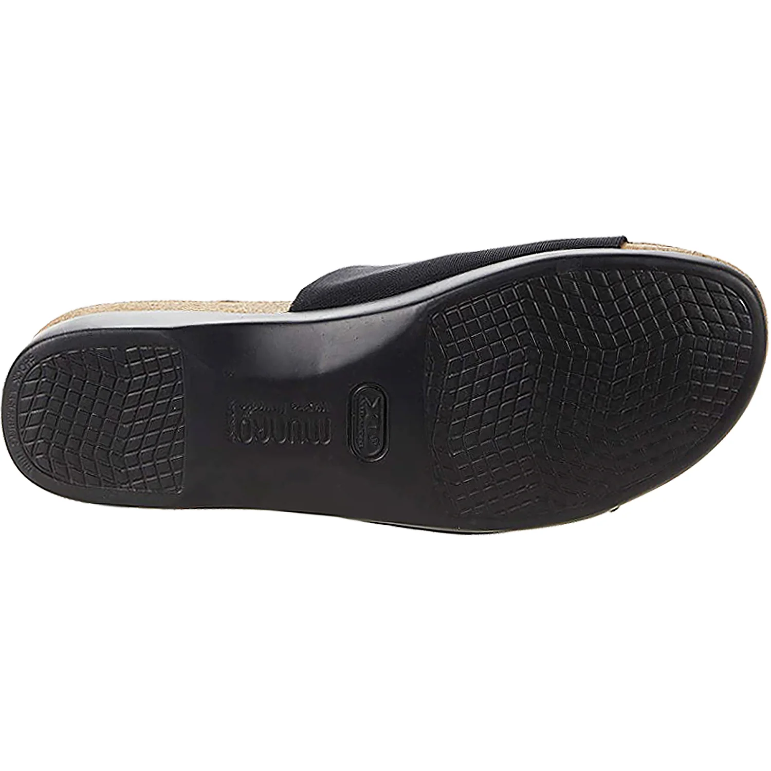 Munro Casita Women's Slide Sandals Black Stretch Fabric - Image 4