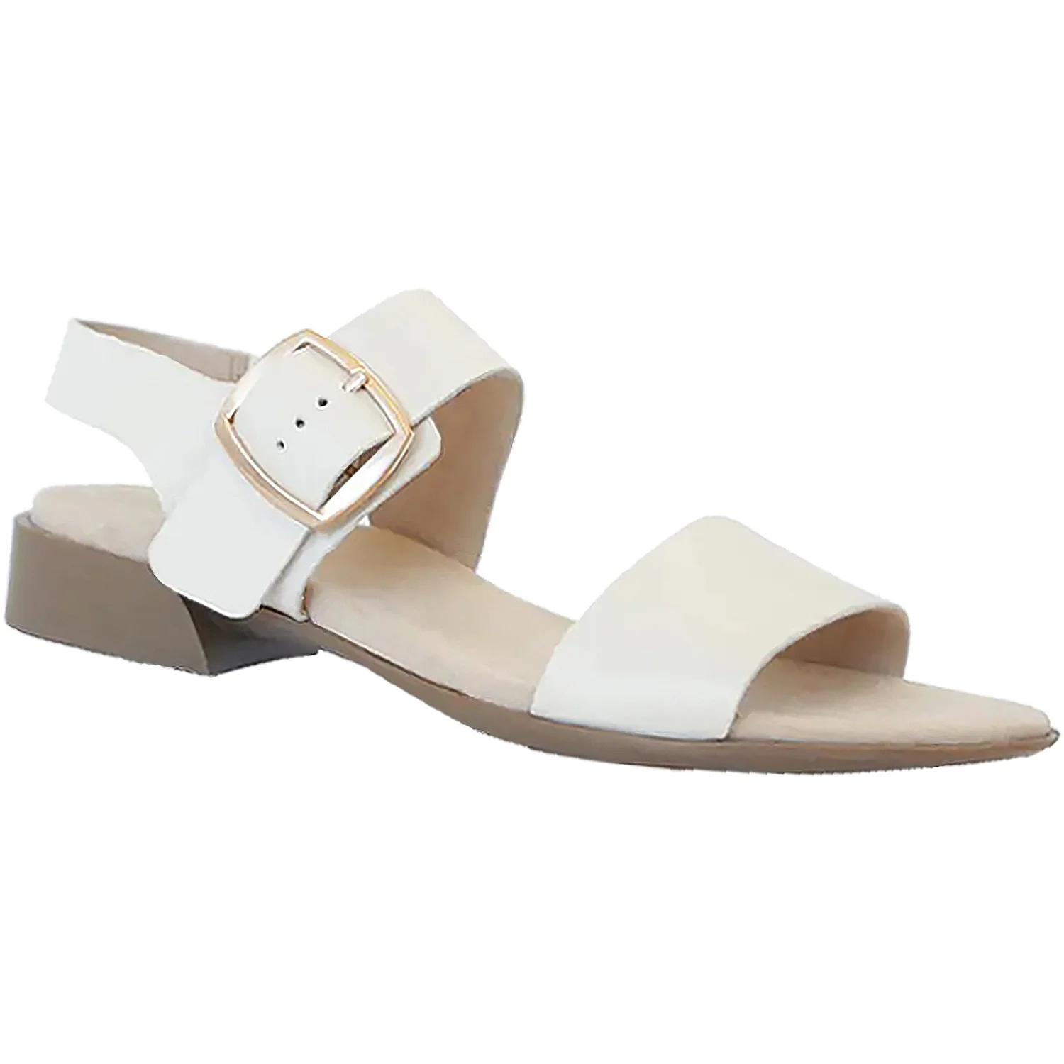 Munro Cleo Women's Ankle Strap Sandals Cream Leather - Image 3