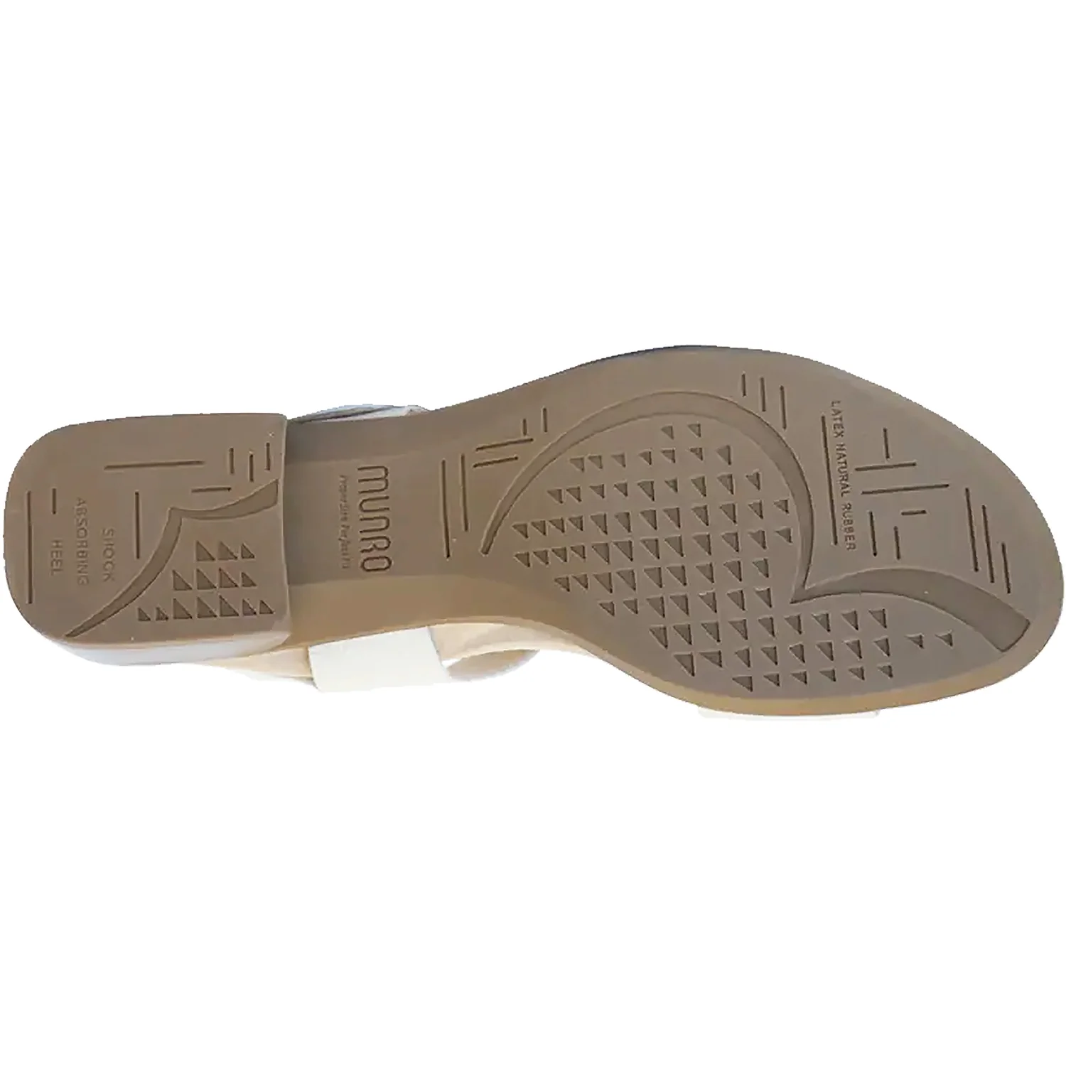 Munro Cleo Women's Ankle Strap Sandals Cream Leather - Image 4