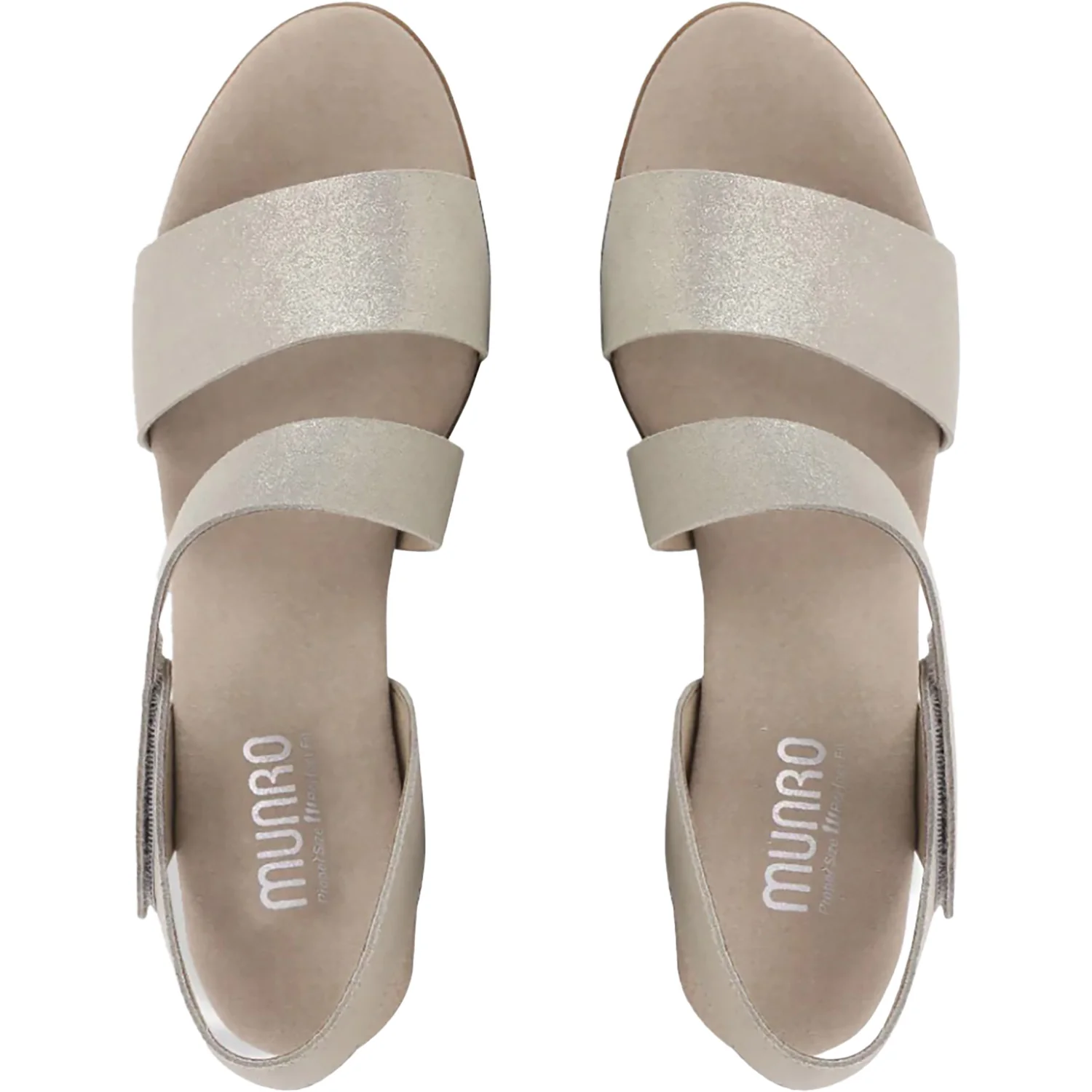 Munro Lucia Women's Dress Shoes Champagne Shimmer - Image 2