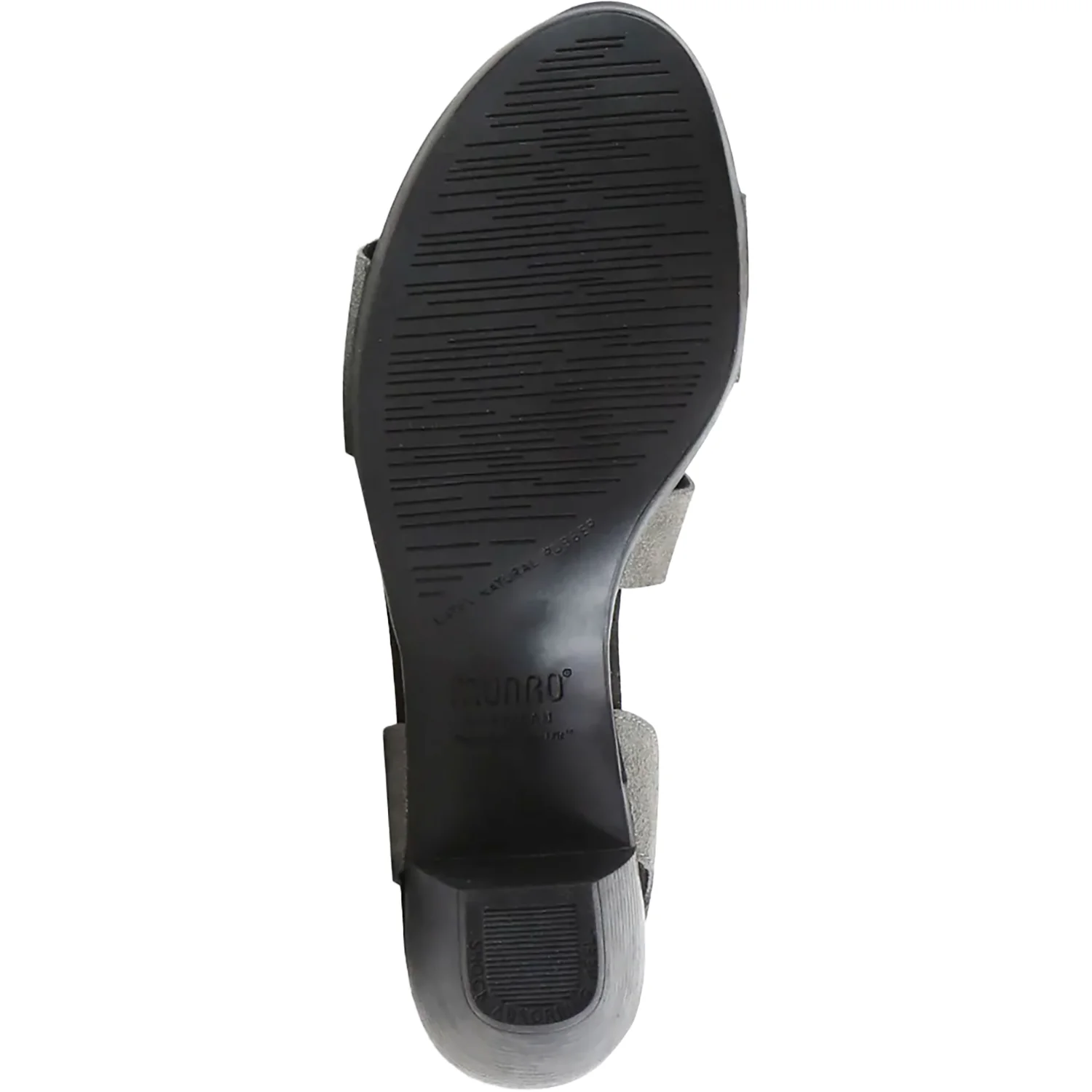 Munro Lucia Women's High Heel Ankle Strap Sandals Gunmetal Metallic Suede - Image 4