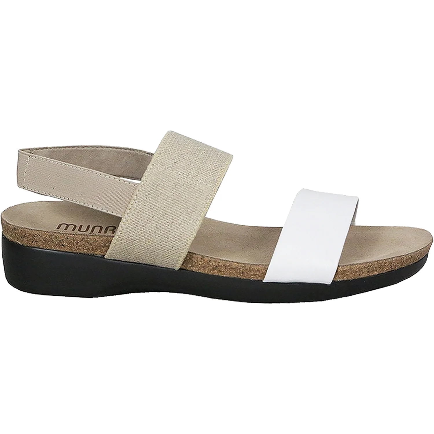 Munro Pisces Women's Wedge Sandals White/Natural Leather