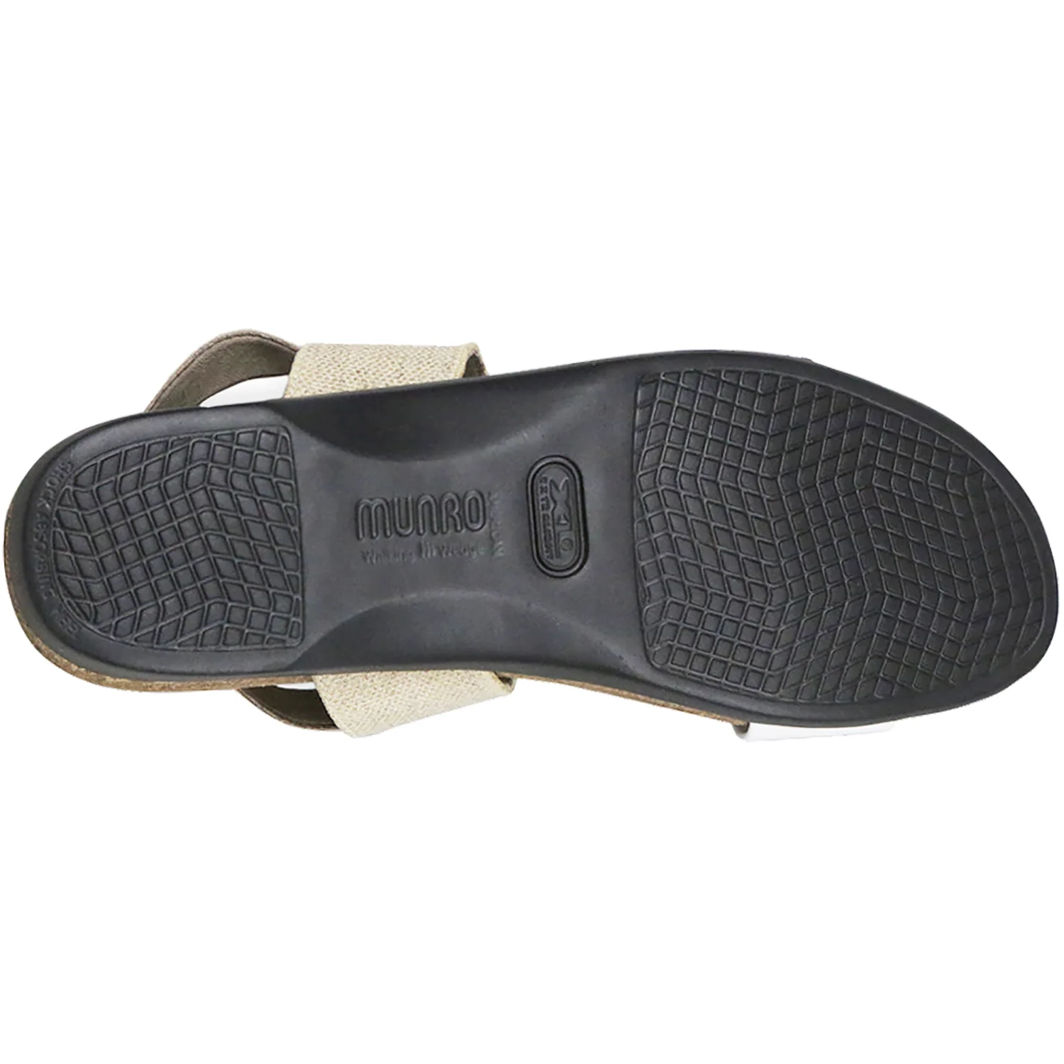 Munro Pisces Women's Wedge Sandals White/Natural Leather - Image 4