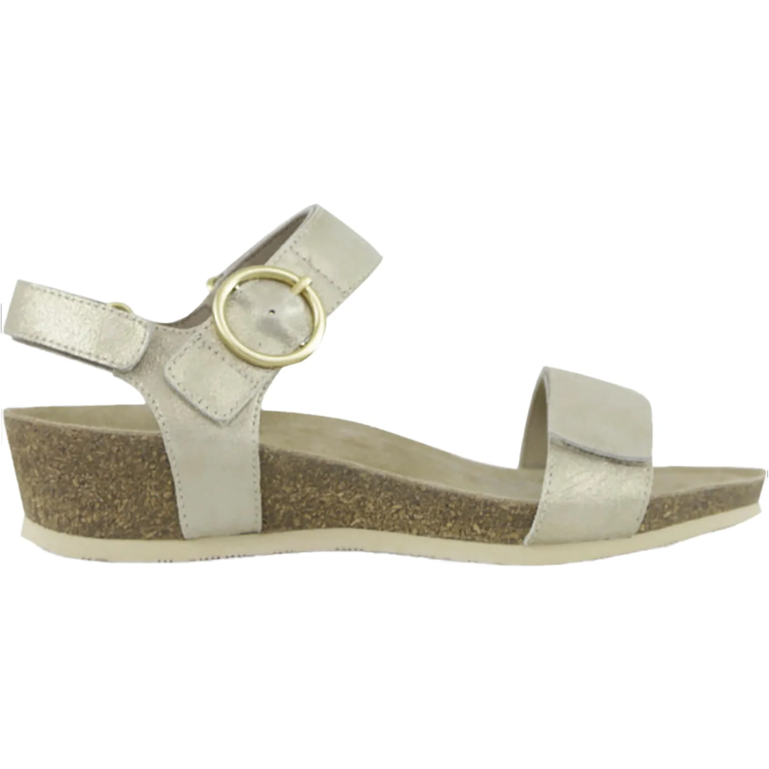 Munro Sintra Women's Wedge Sandals Gold/Tan Combo Leather