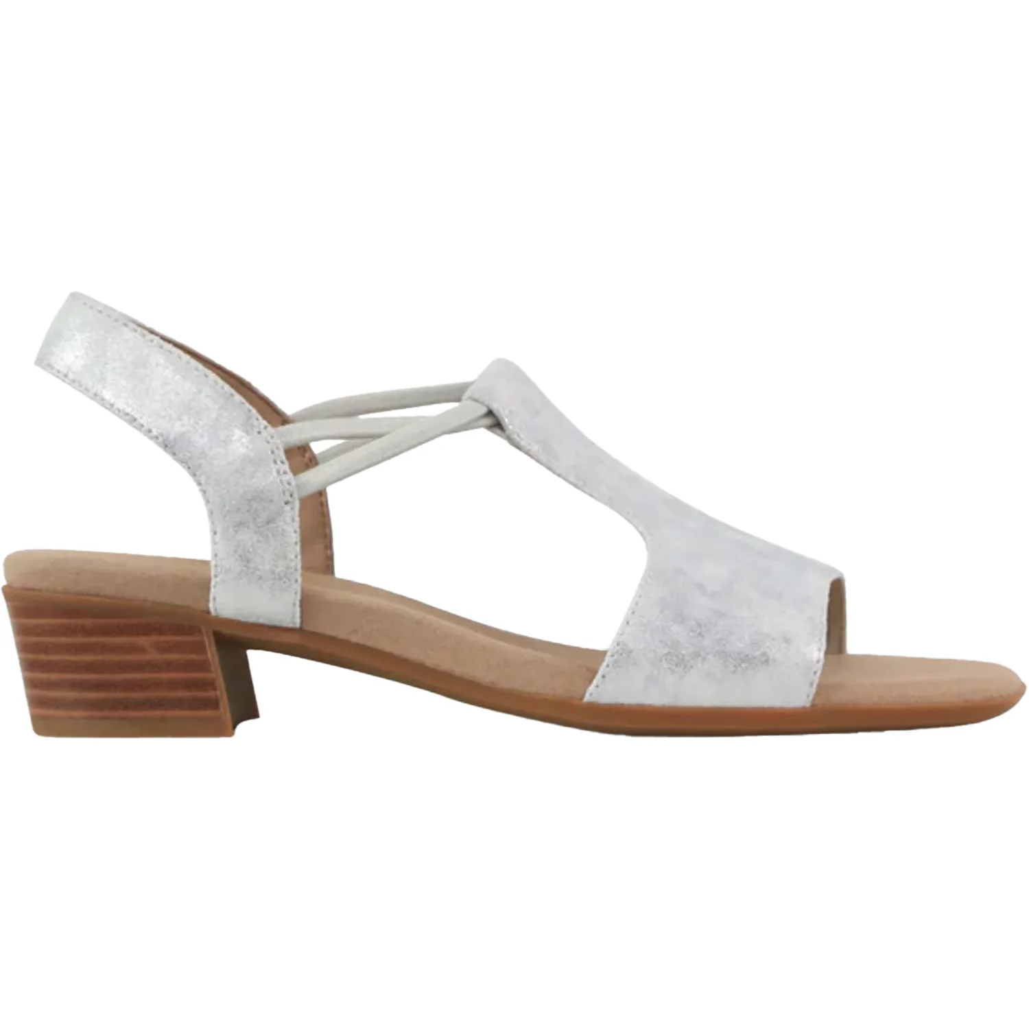 Munro Susan Women's Dress Sandals White Shimmer
