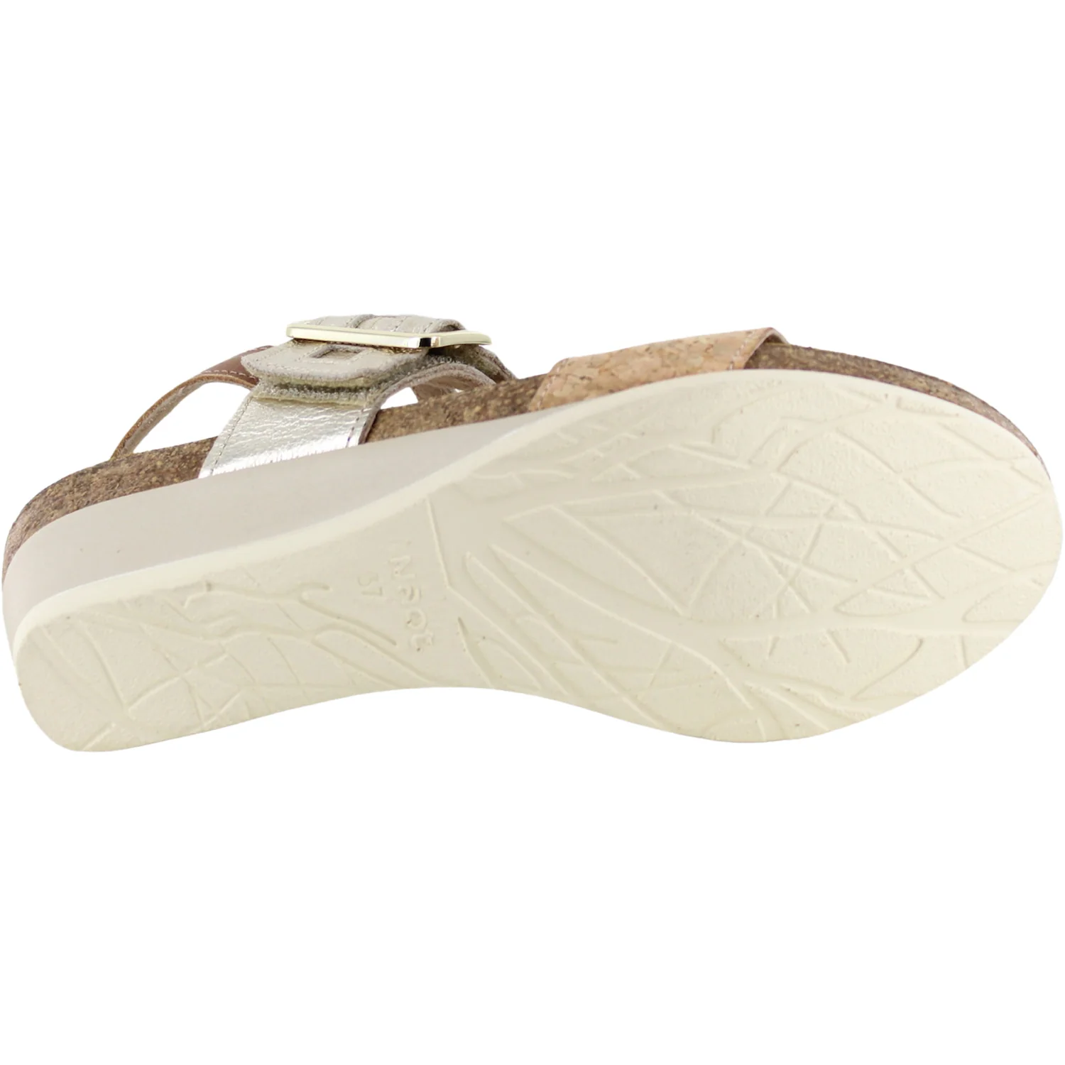 Naot Dynasty Women's Wedge Sandals Cork/Radiant Gold/Latte Leather - Image 4