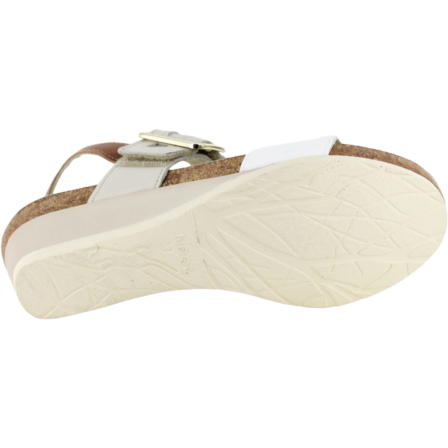 Naot Dynasty Women's Wedge Sandals Porcelain Pearl/Soft Ivory/Latte Leather - Image 4