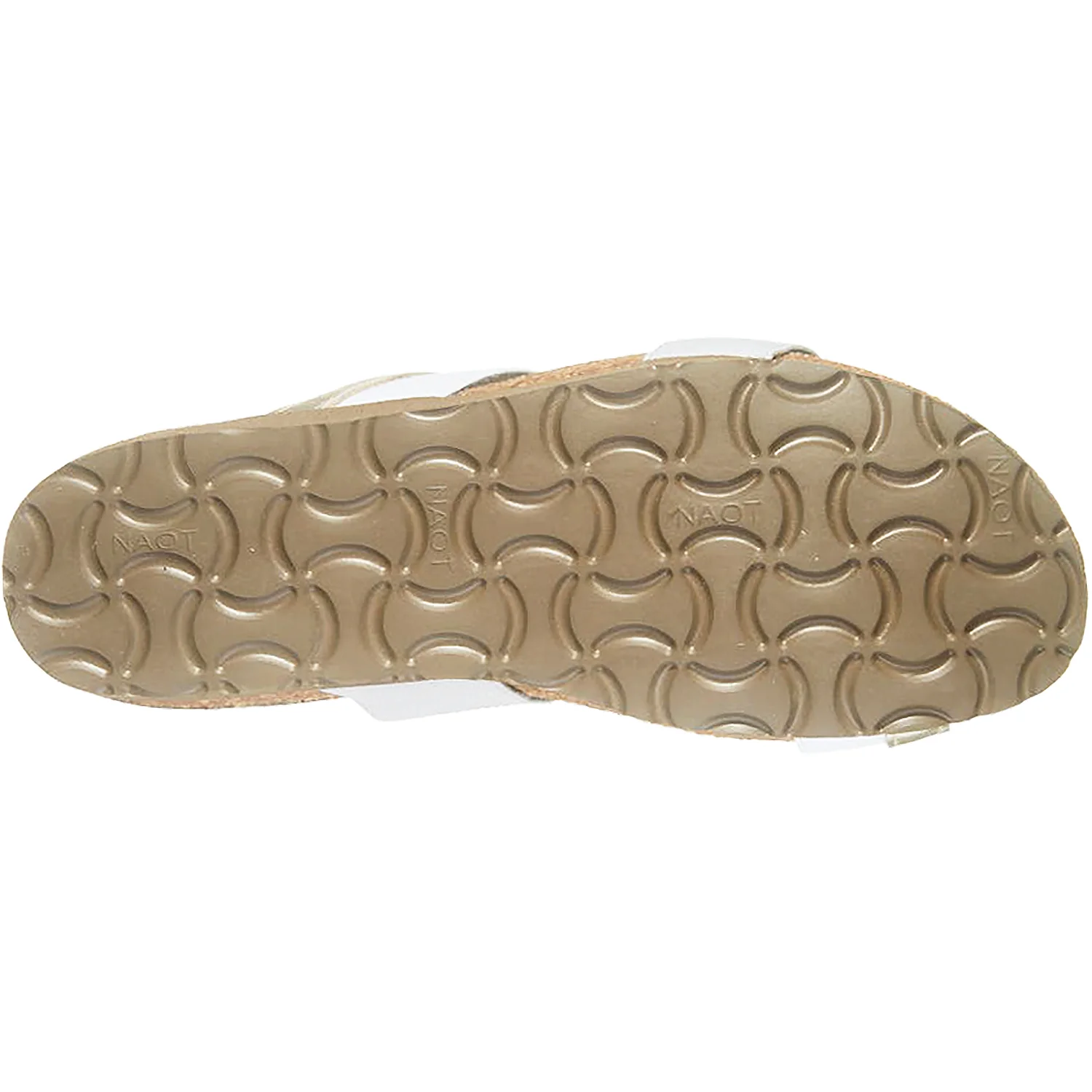 Naot Frankie Women's Slide Sandals Radiant Gold/Ice Grey Leather/Elastic - Image 4
