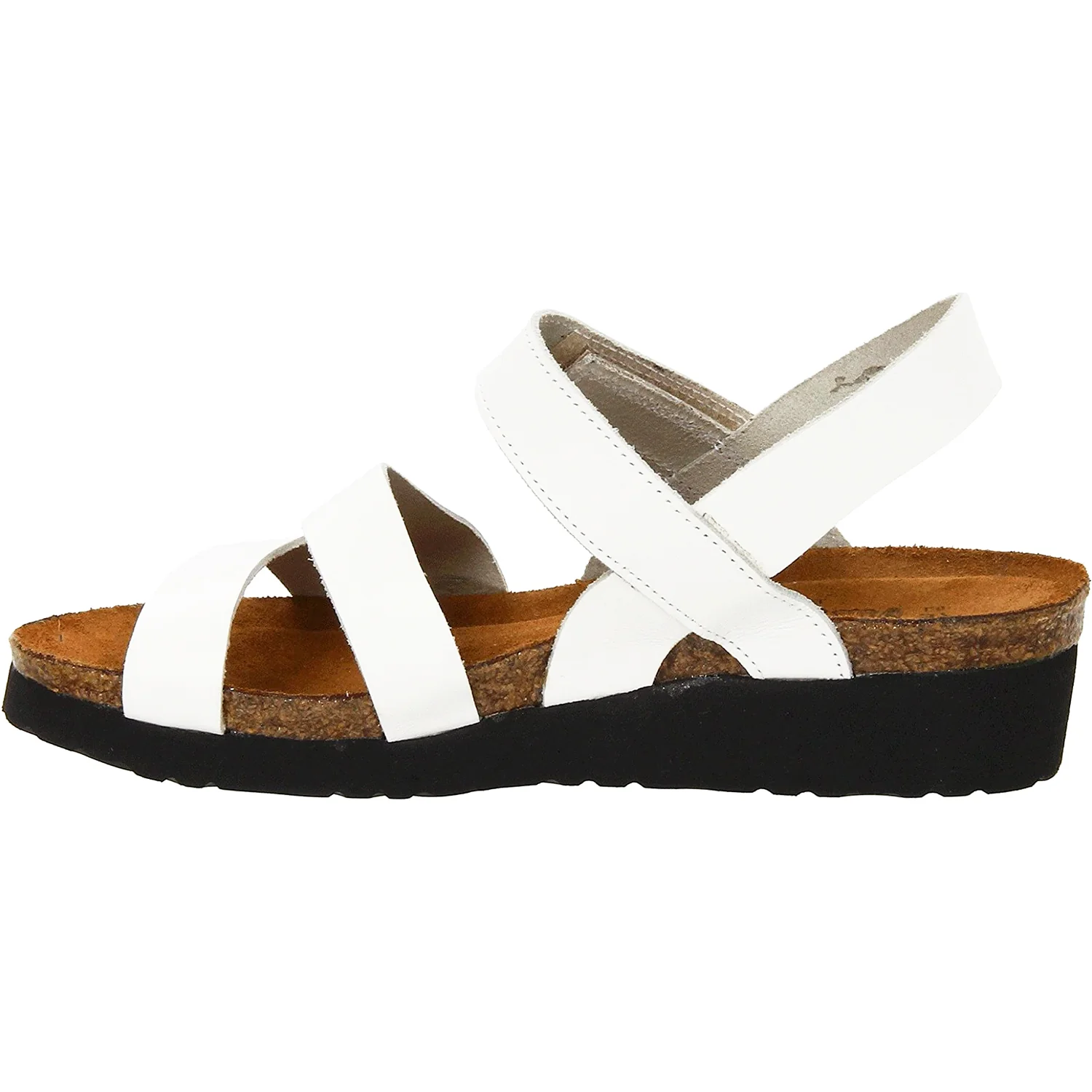 Naot Kayla Women's Ankle Strap Sandals White Leather - Image 3