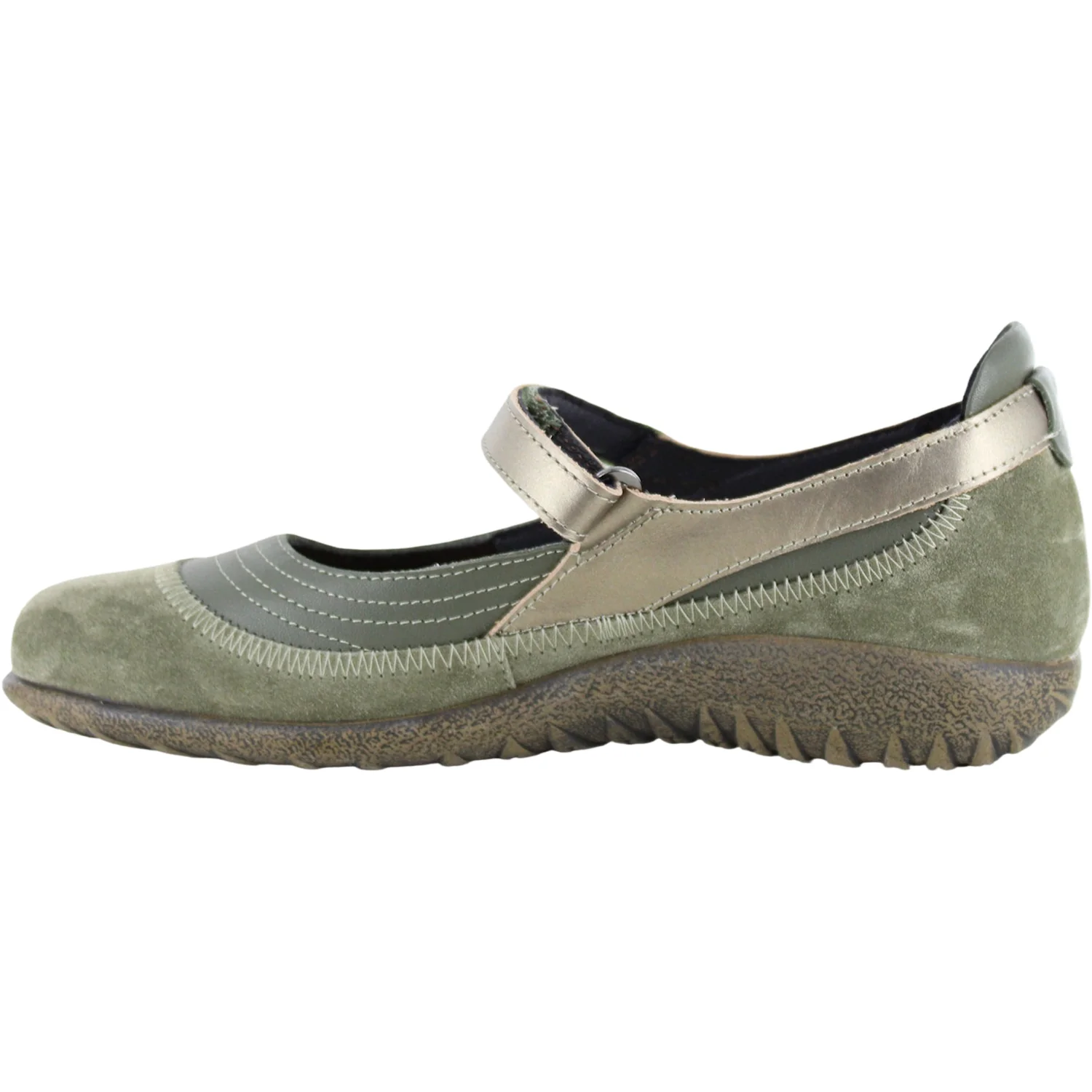 Naot Kirei Women's Mary Janes Soft Green/Hunter Green/Pewter - Image 3
