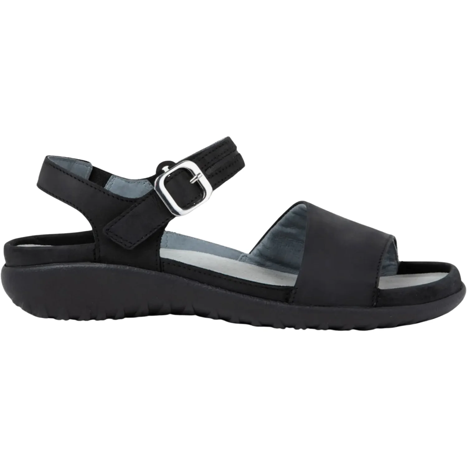Naot Nagoya Women's Shoes Ebony Nubuck/Black Leather