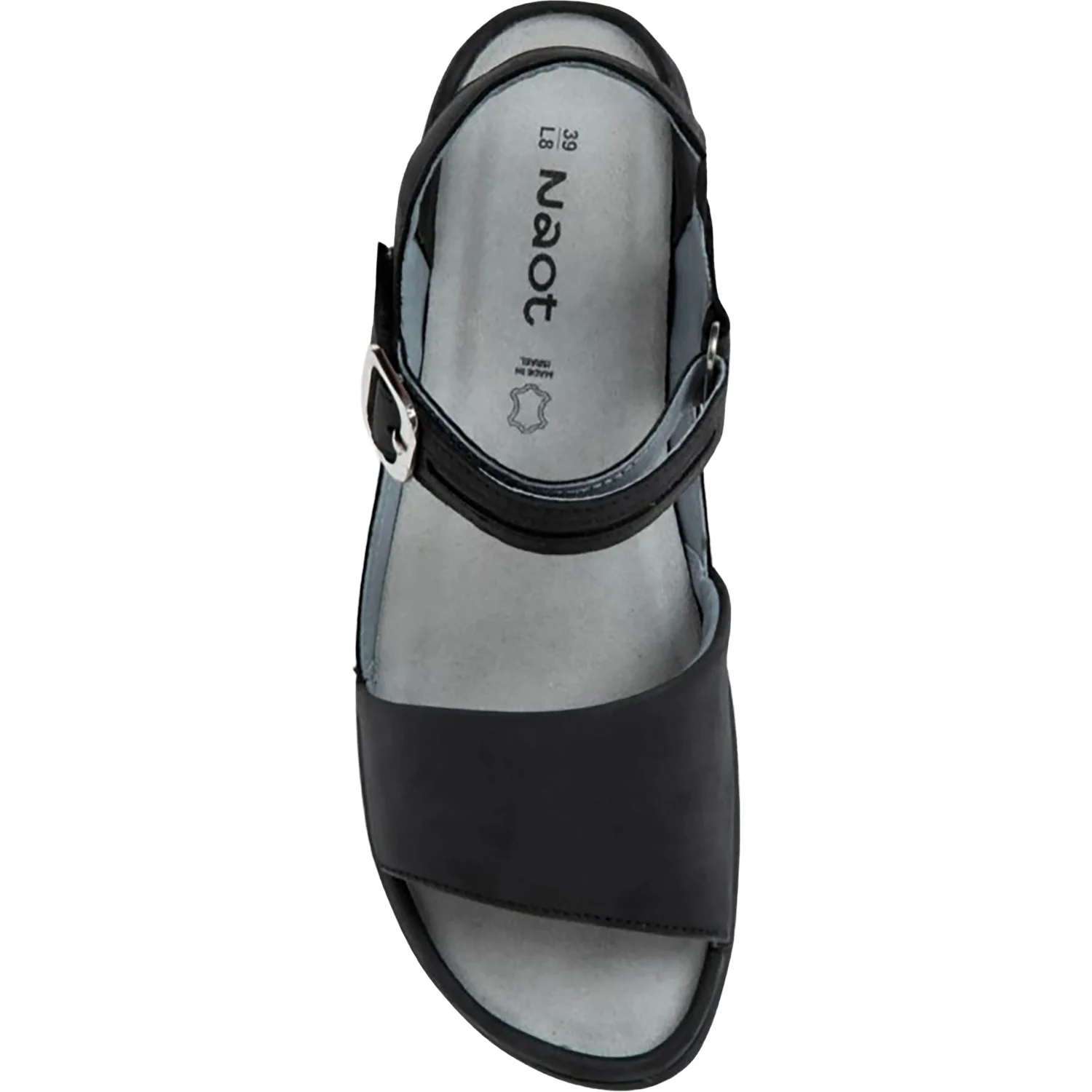 Naot Nagoya Women's Shoes Ebony Nubuck/Black Leather - Image 2