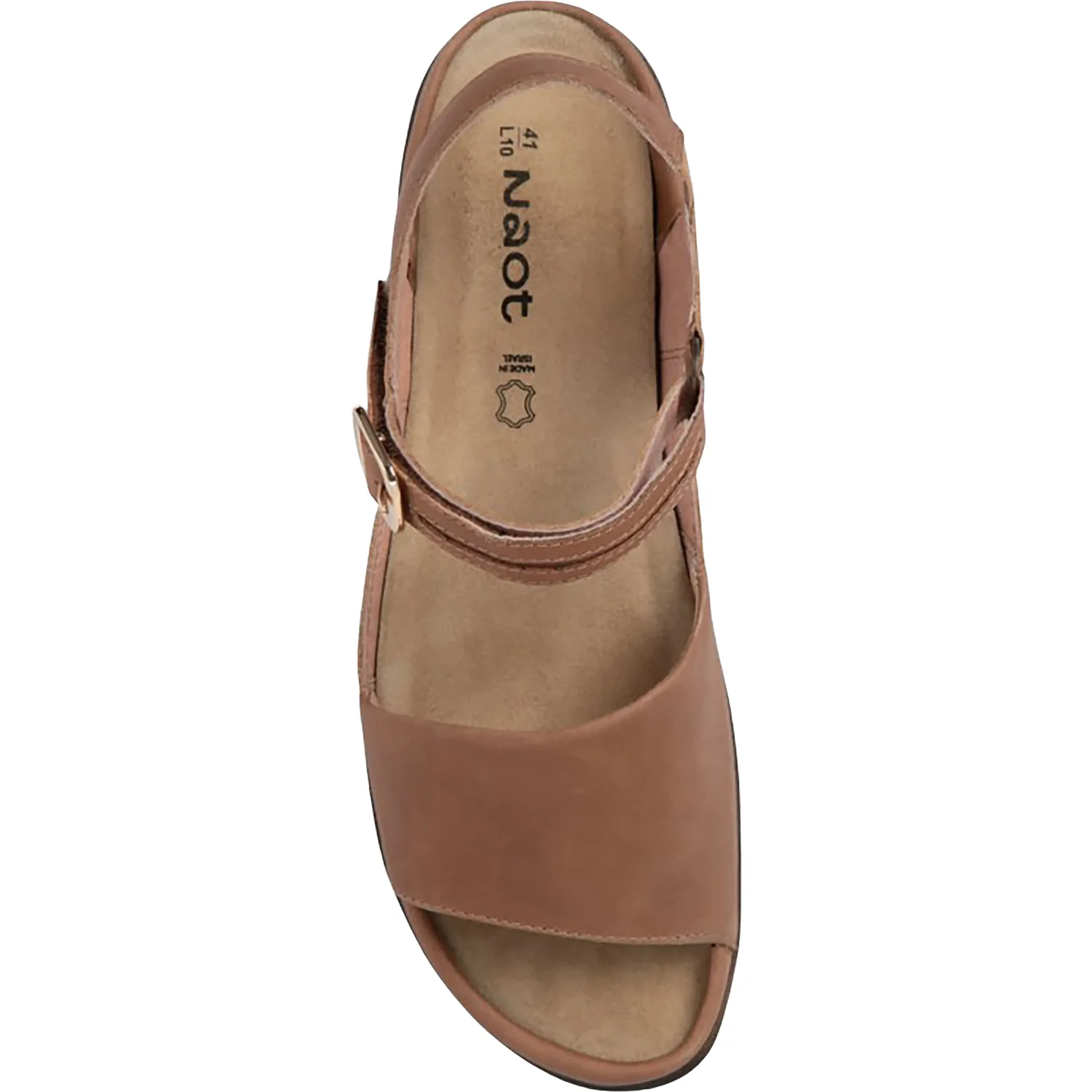 Naot Nagoya Women's Shoes Latte Brown Leather/Saddle Brown Leather - Image 2