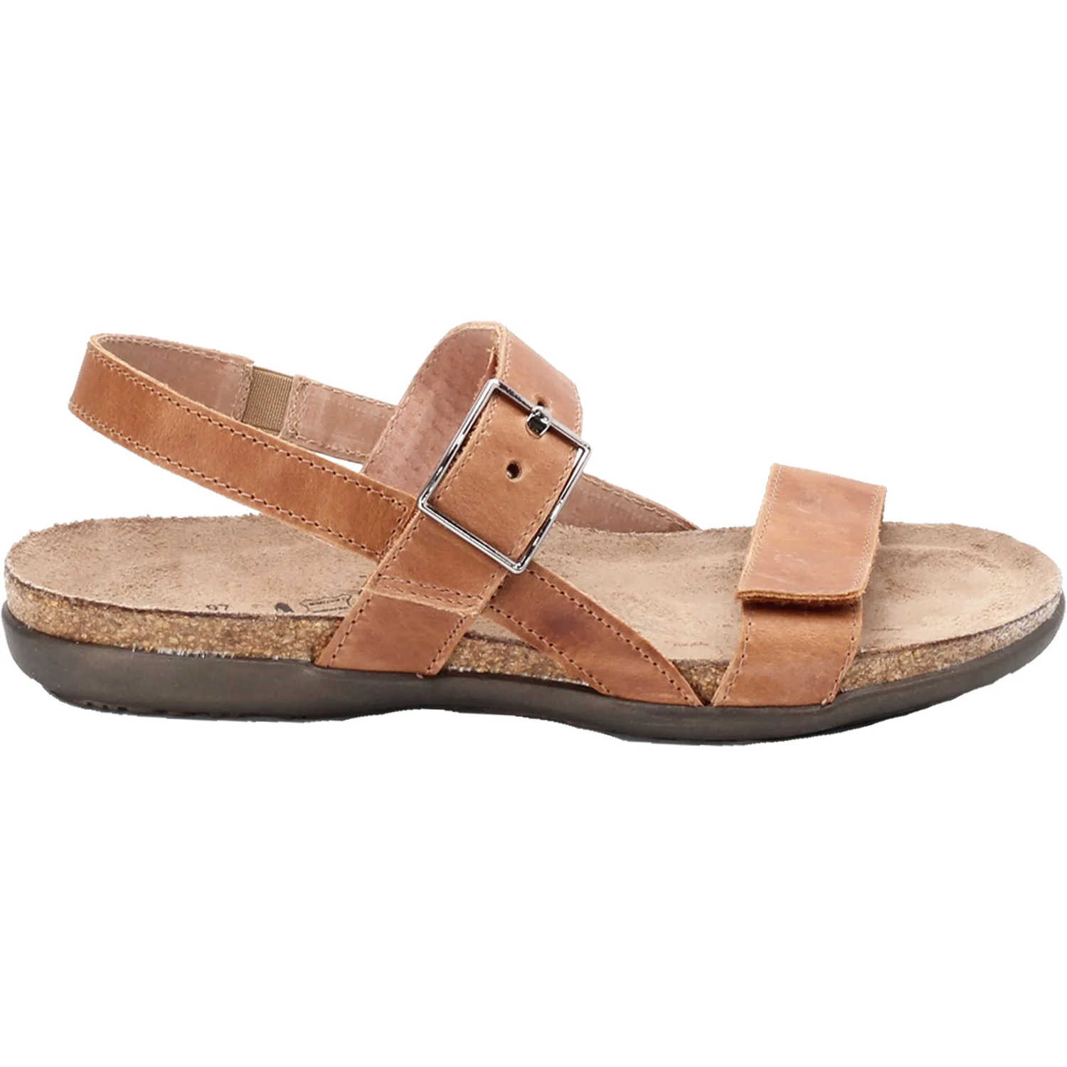 Naot Norah Women's Ankle Strap Sandals Latte Brown Leather