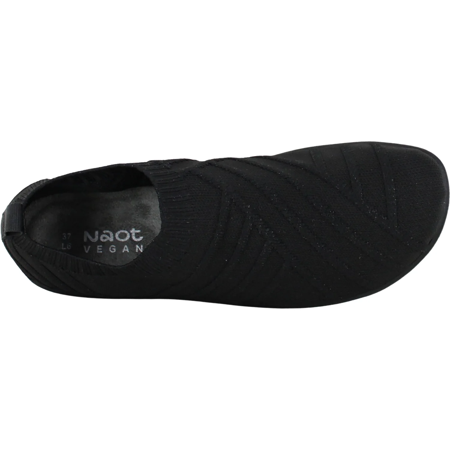 Naot Okahu Women's Slip Ons Black Silver Sparkle Knit - Image 2