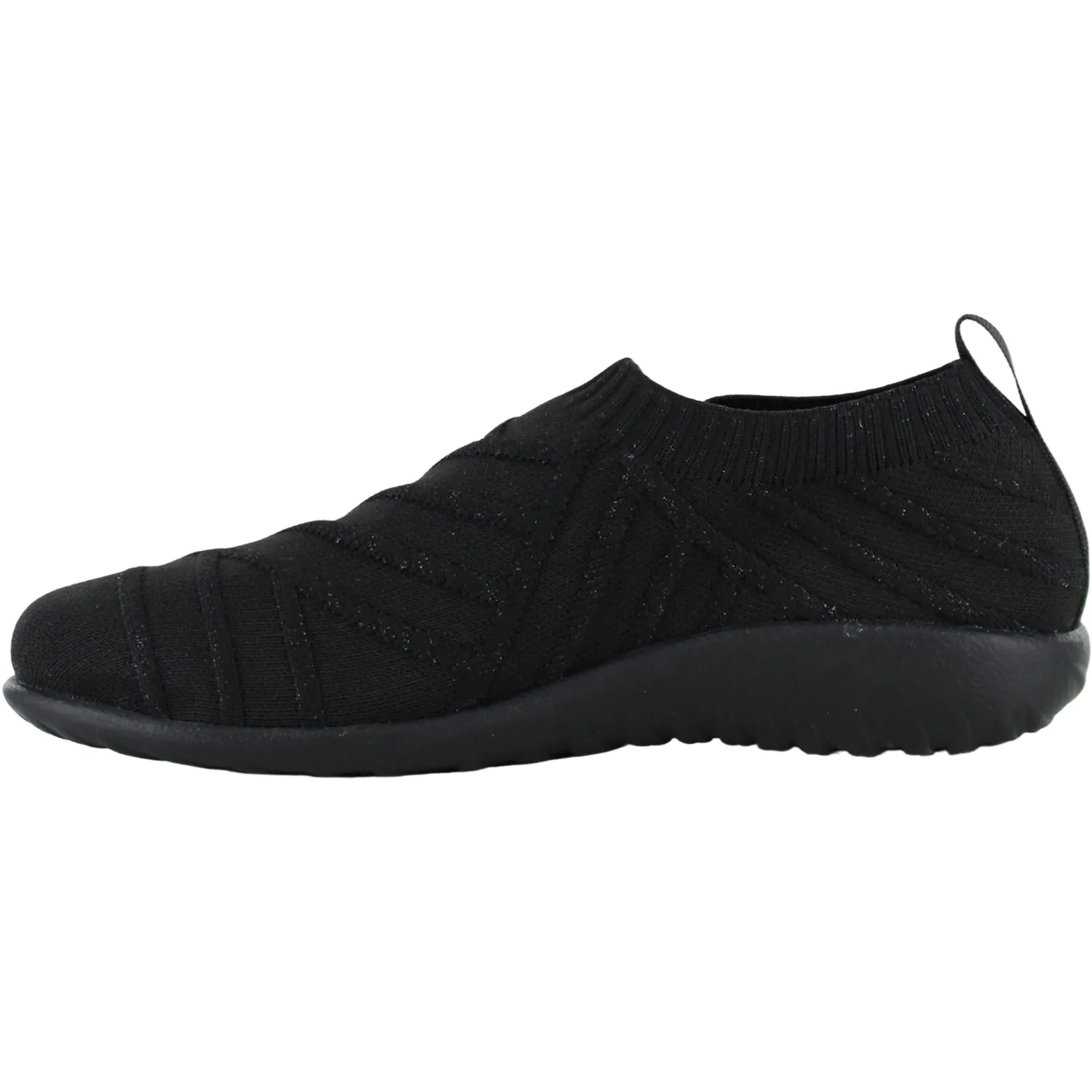 Naot Okahu Women's Slip Ons Black Silver Sparkle Knit - Image 3